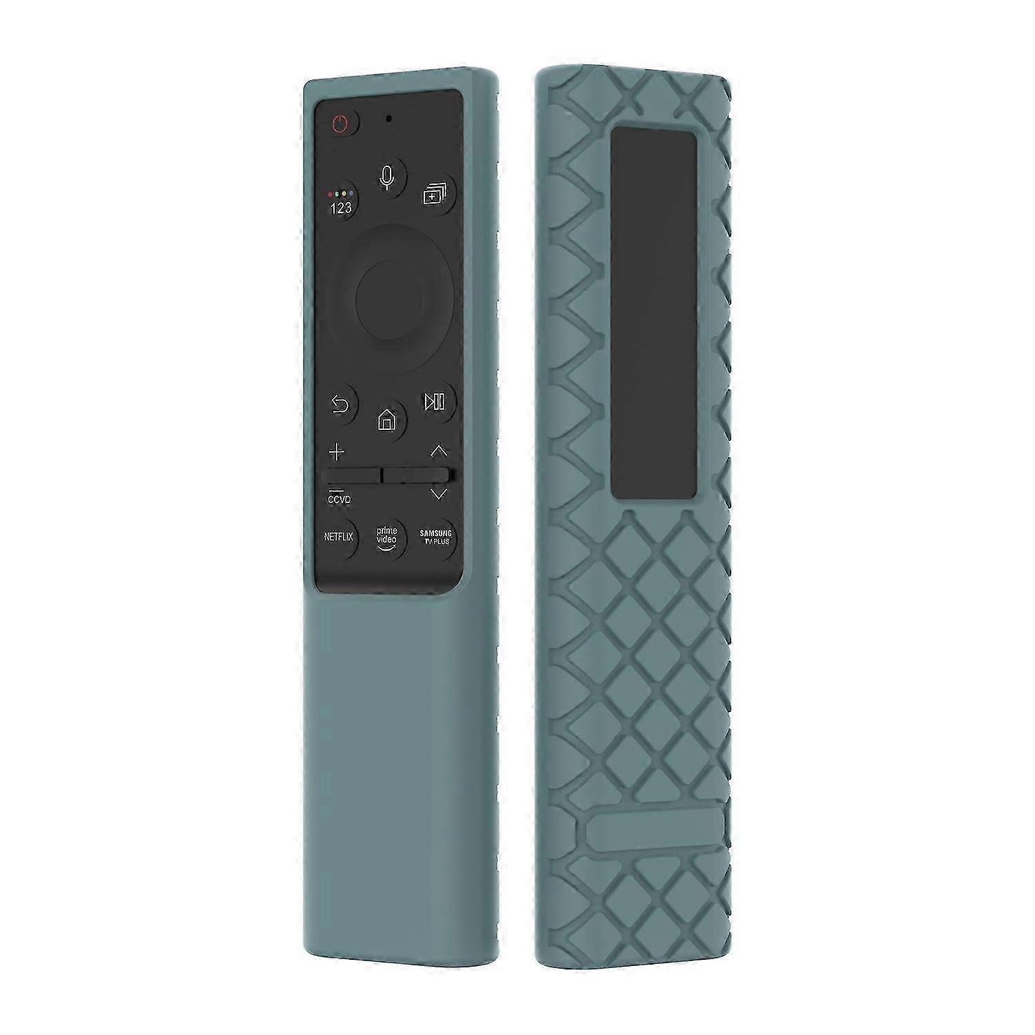 Silicone Case for a Smart TV Remote Control with Rhombus Design Protective Cover