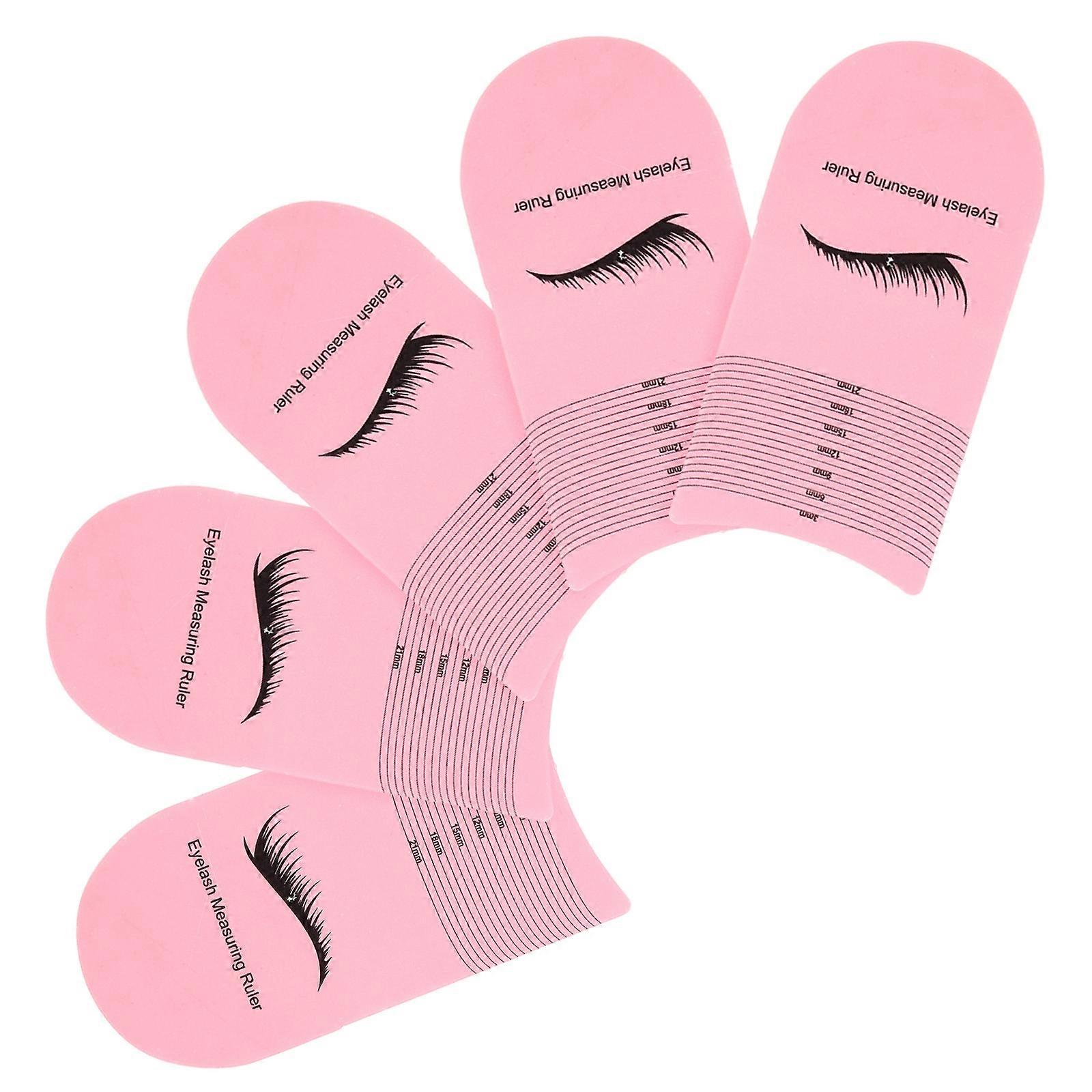 5pcs Precision Eyelash Ruler for Lash Extensions – Durable, Easy to Use Measurement Tool for Symmetrical Lash Placement