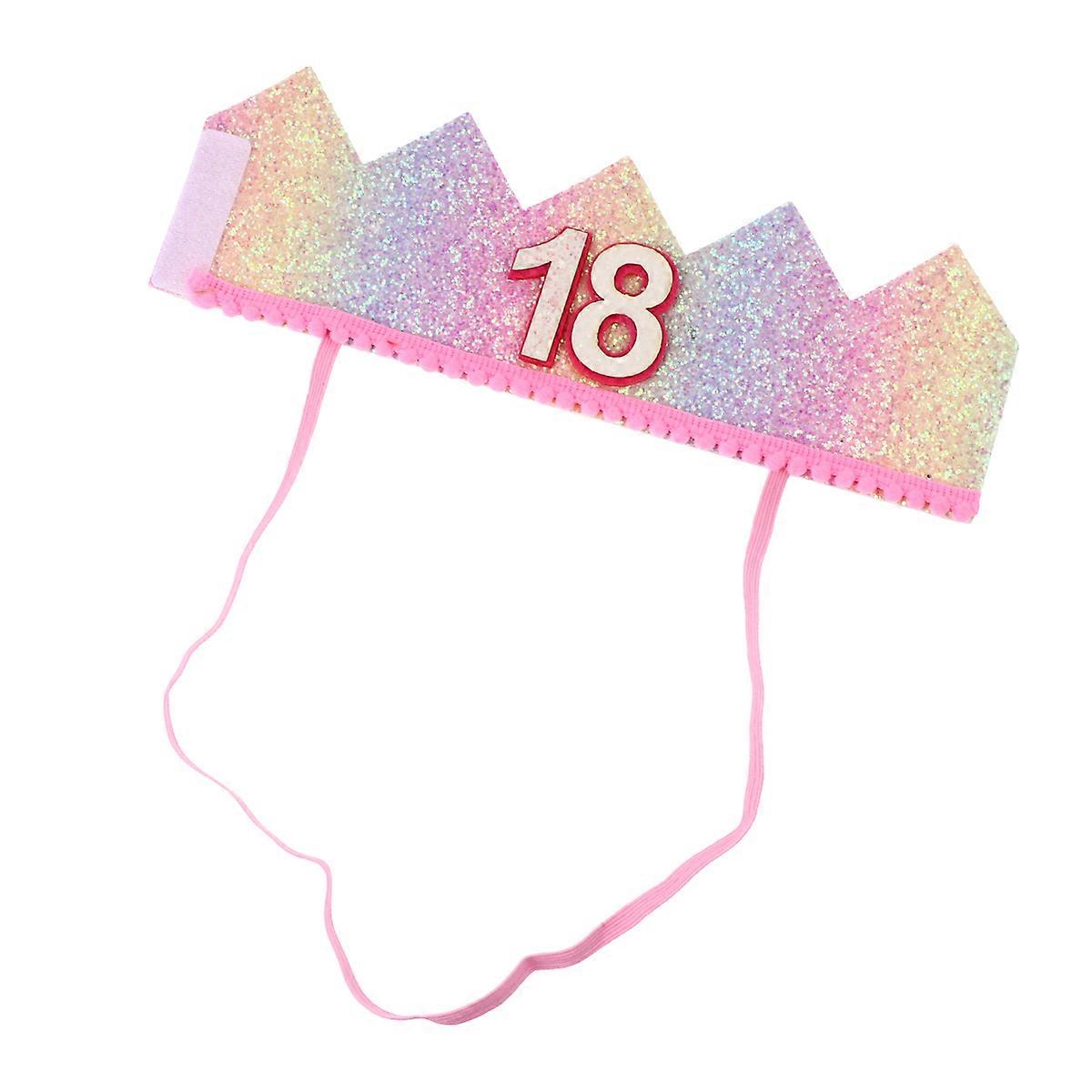 Birthday Hat Multi Gradient Rainbow Design Party Theme Highlighter for Decoration