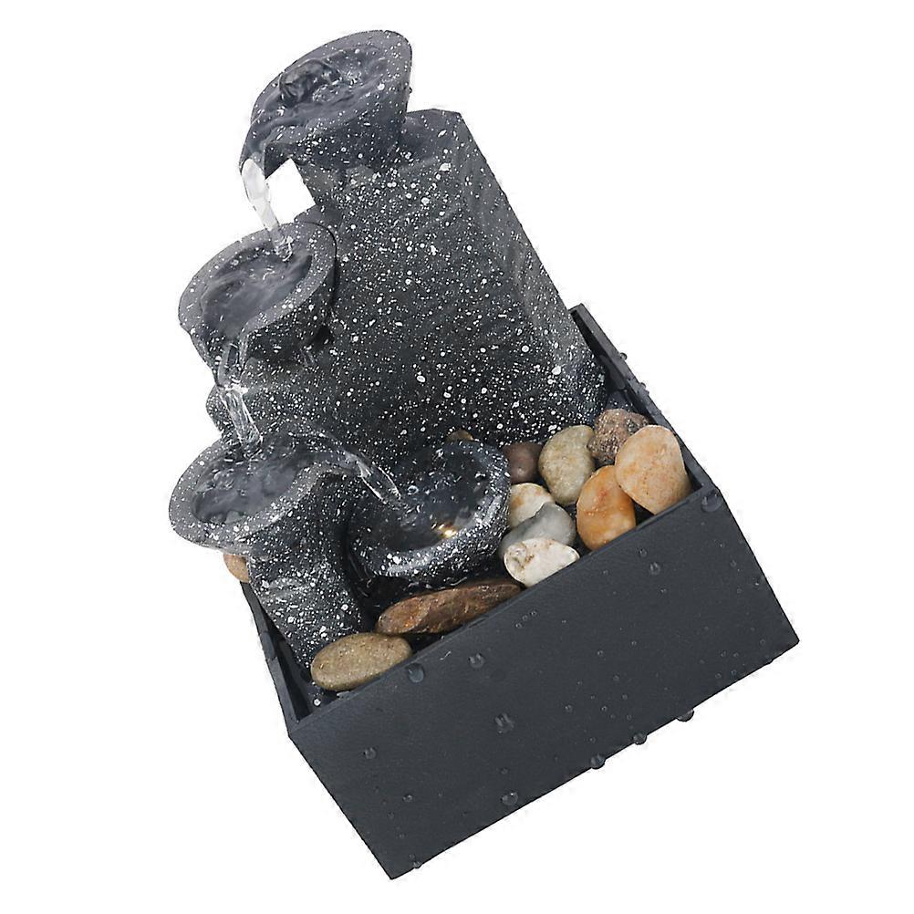 Table Fountains Indoor Artificial Water Fountain Office Decor Modern Design ABS Plastic 1Pc