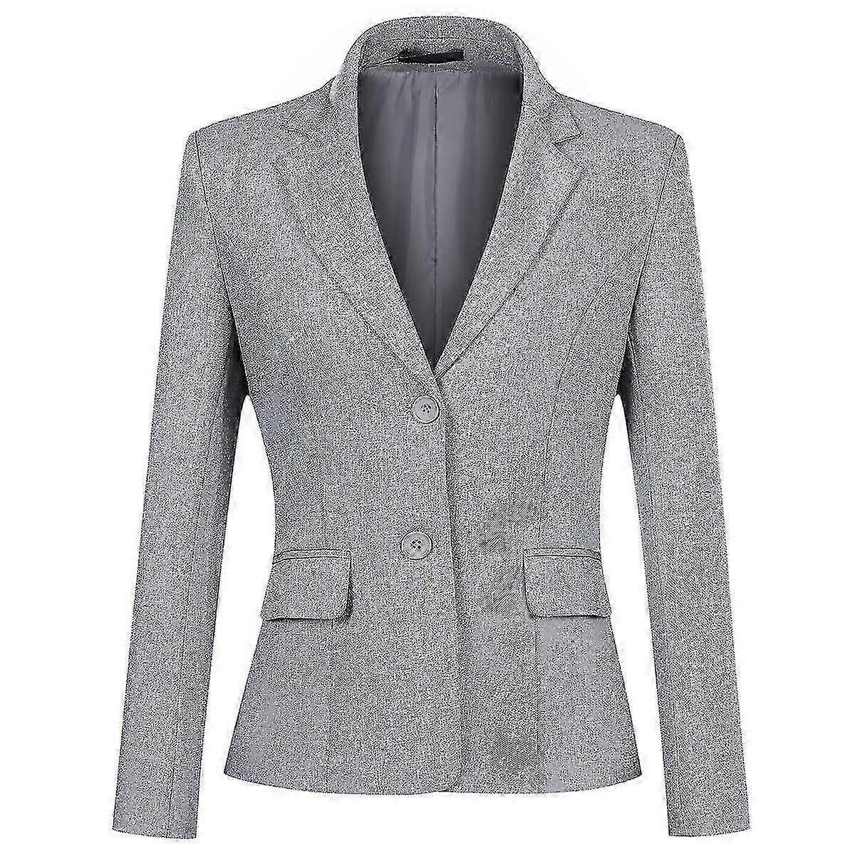 "Blazer de 2 botones para mujer cloudstyle" L Gris