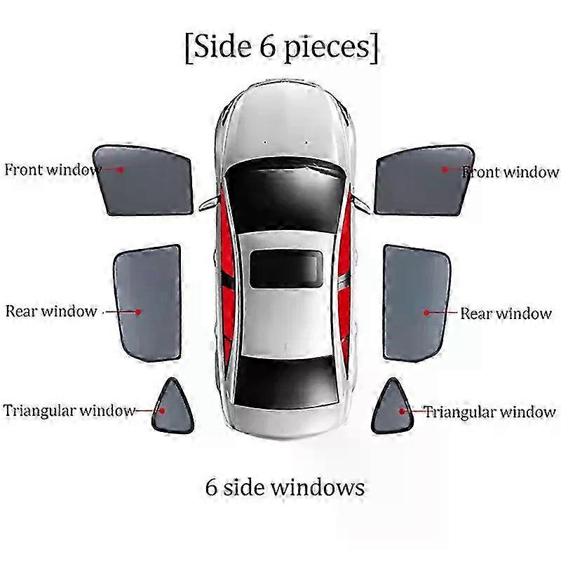 Magnetic Car Sunshade Front Windshield Frame Curtain for Suitable Brand 2022 2023 Rear Side Window Sun Shades