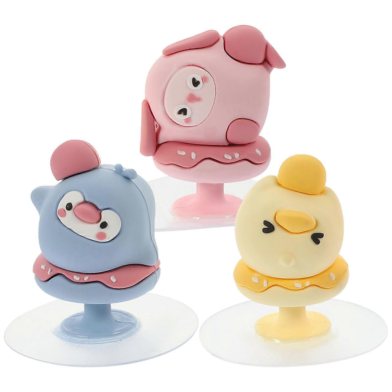 3pcs Self Adhesive Toilet Lid Lifters with Decorative Animal Designs for Hygienic Hands Free Use – Sticky Toilet Seat Pull Handles for Bathroom Wall