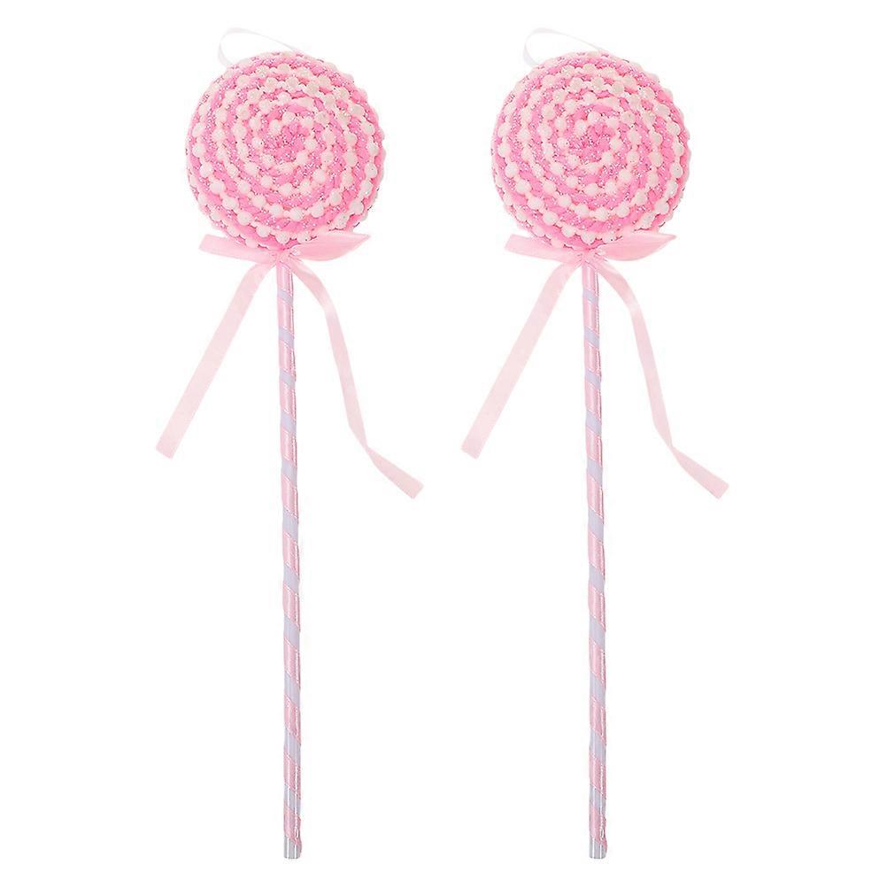 Lollipop Display Stand Fake Lollipops for Tree Wreaths Wedding Birthday Party Decorations 2Pcs