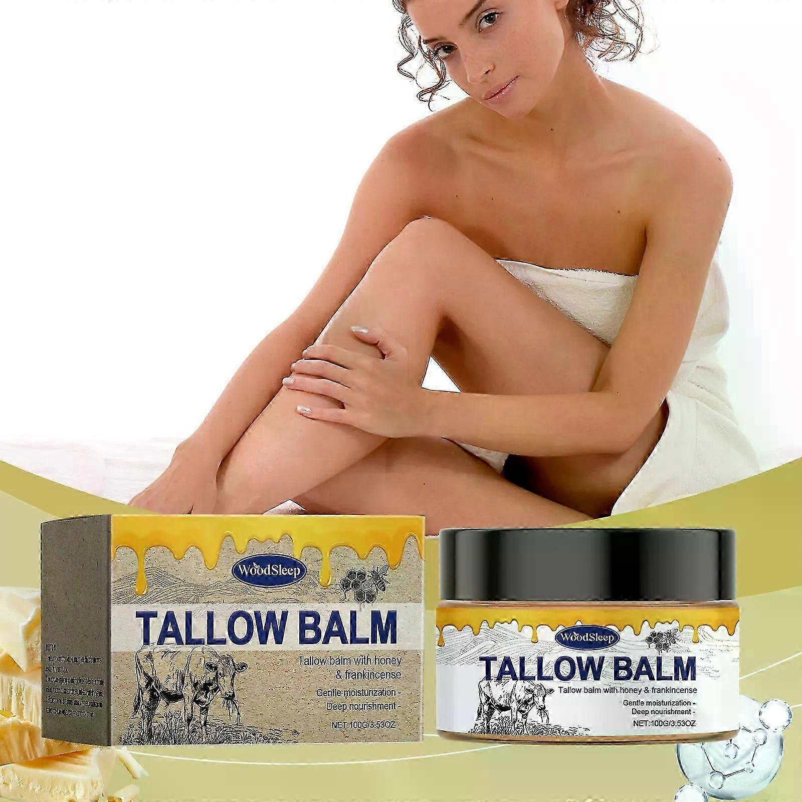 Beef Tallow for Skin, Beef Tallow for Face, Organic Beef Tallow Face Moisturizer, Tallow balm with honey & frankincense, Beef Tallow Moisturizer Body
