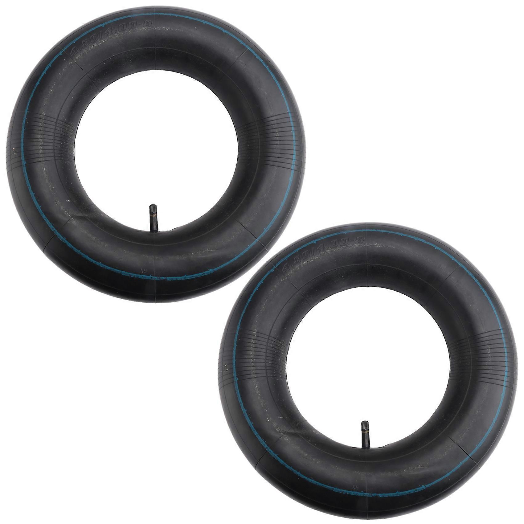 2 Pack 4.80/4.00-8 inch Inner Tubes for Mowers, Hand Trucks, Wheelbarrows, Carts and More