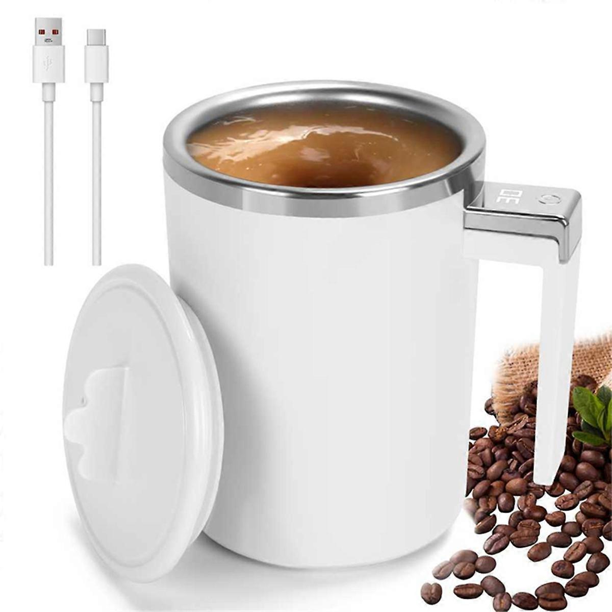 Self Stirring Coffee Mug with LED Display Temperature for Home Office