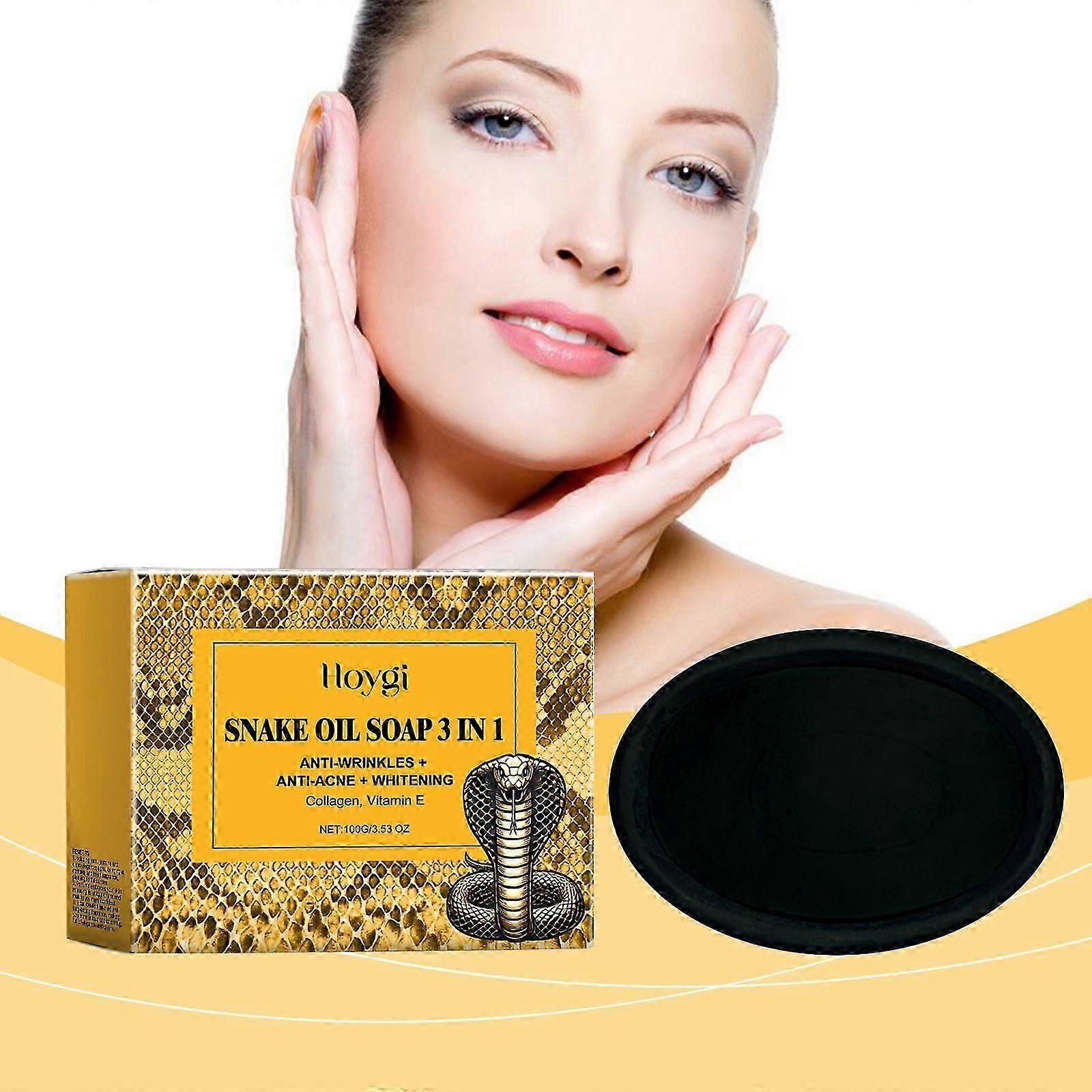 3-in-1 Clarifying Snake Oil Soap: Anti-Aging, Blemish & Radiance Boosting Formula