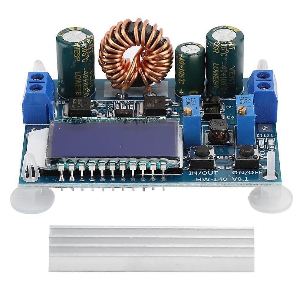 HW-140 Adjustable Boost Buck Voltage Regulator Module LCD Digital Display with Cooling Fin