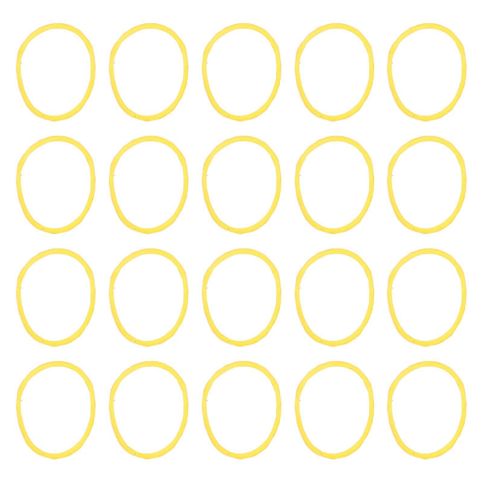 Yellow High Temperature Resistant Rubber Bands for Hair Salon Use Create Beautiful Hairstyles 1 Bag