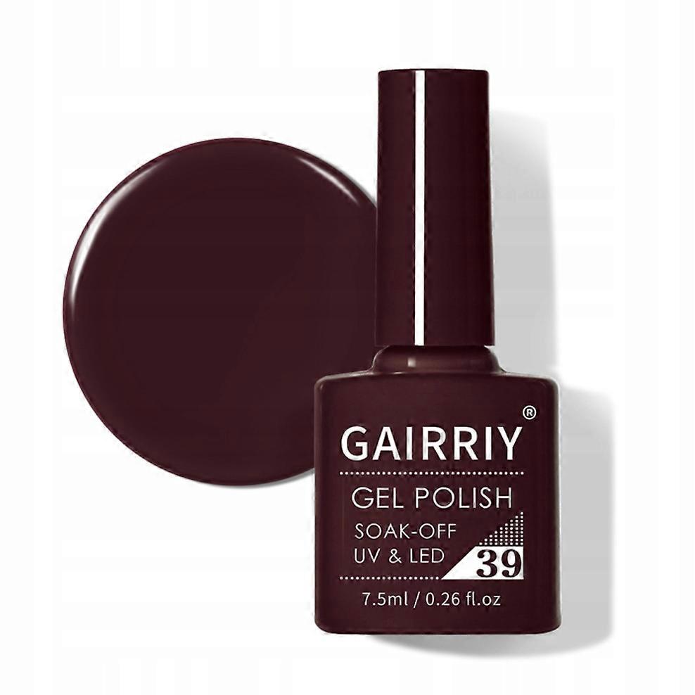 Rosfix Hybrid Polish 039 burgundy 7.5 ml | Long-lasting effect | LED/UV Curing