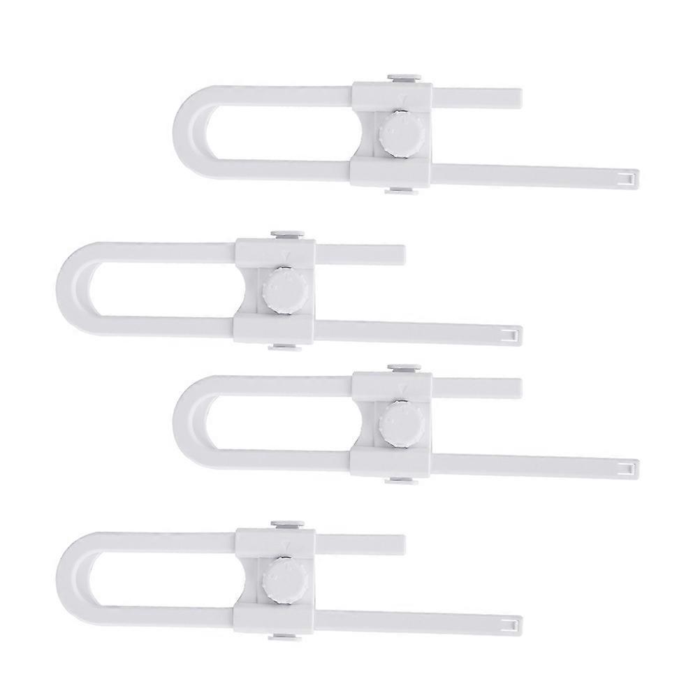 4 PCS Cabinet Lock for Drawer Fridge Cabinet Closet Childproof Drawer Latch