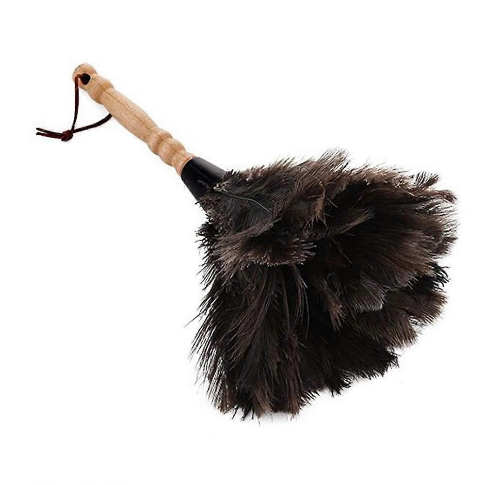 Ostrich feather duster with bamboo handle, natural ostrich feathers, 32 cm (1)