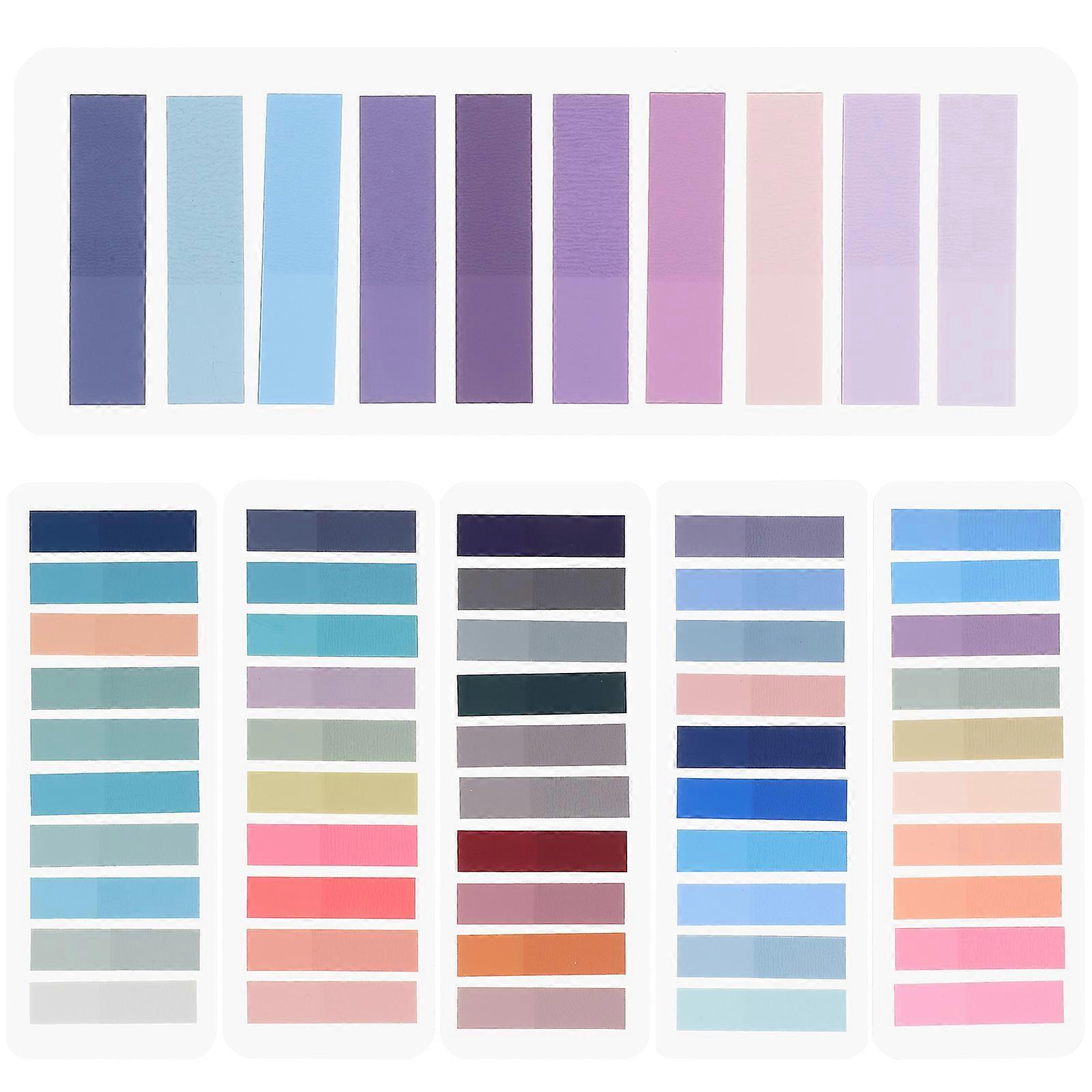 Convenient Sticky Reading Strips Page Marker Sticky Index Tabs Minimalist Design For Office Work 1200Pcs