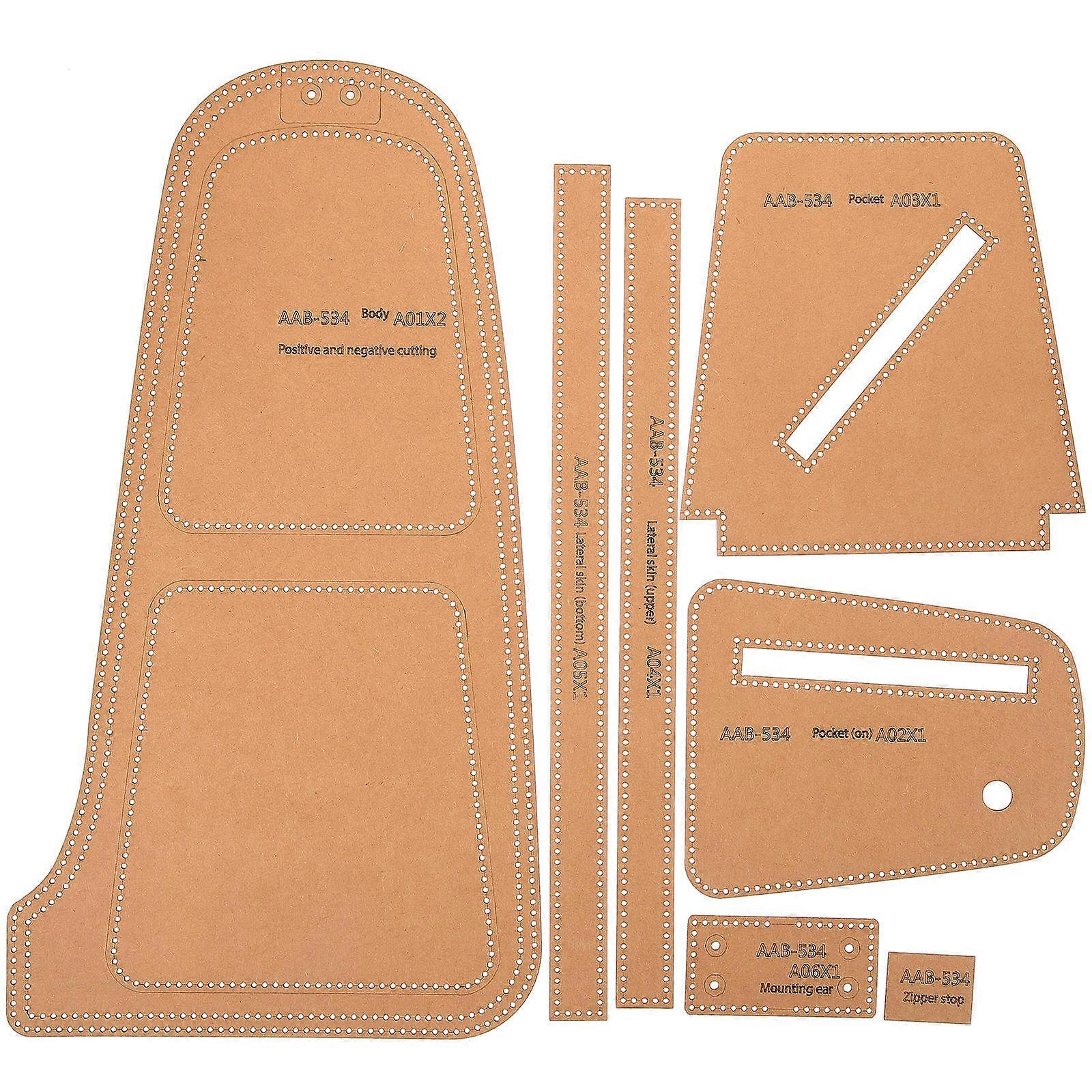 1 Set Stencils for DIY Chest Bag Production – Minimalist Design Templates for Men's Crossbody Bags – Accurate Crafting Tool for Bag Making
