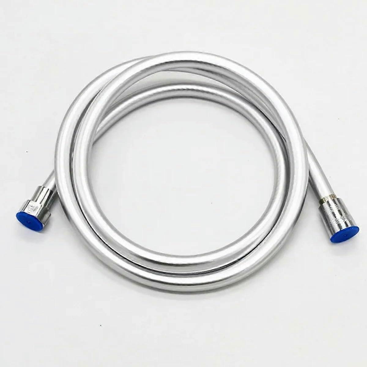 Handbrausenschlauch 150 cm Flexibel und Wickelsicher, Universeller Badezimmer Wasserhahnschlauch, Silber, Explosionsgeschützt