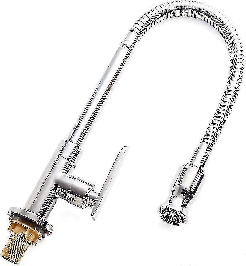 屋外キッチンシンクの蛇口 - 360°Cキッチン蛇口フレキシブルネックランドリールームタップバーガーデン屋外蛇口-C4