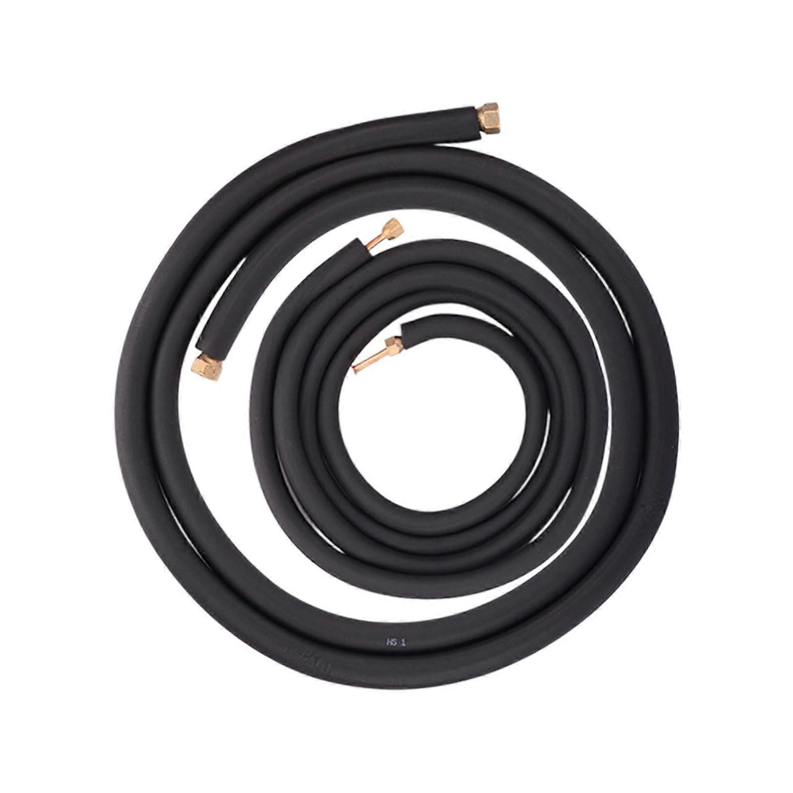 Air Conditioner Connection Pipe, Aluminum Refrigerant Line, Pre-assembled Copper Pipe, Compatible with Split Systems