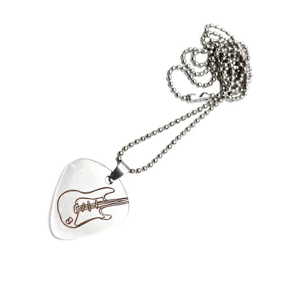 Musik Halsband Gitarr Plock Format Hänge för Musiker närvarande PU Läder 20.44X1.26X1.10in 1Pack