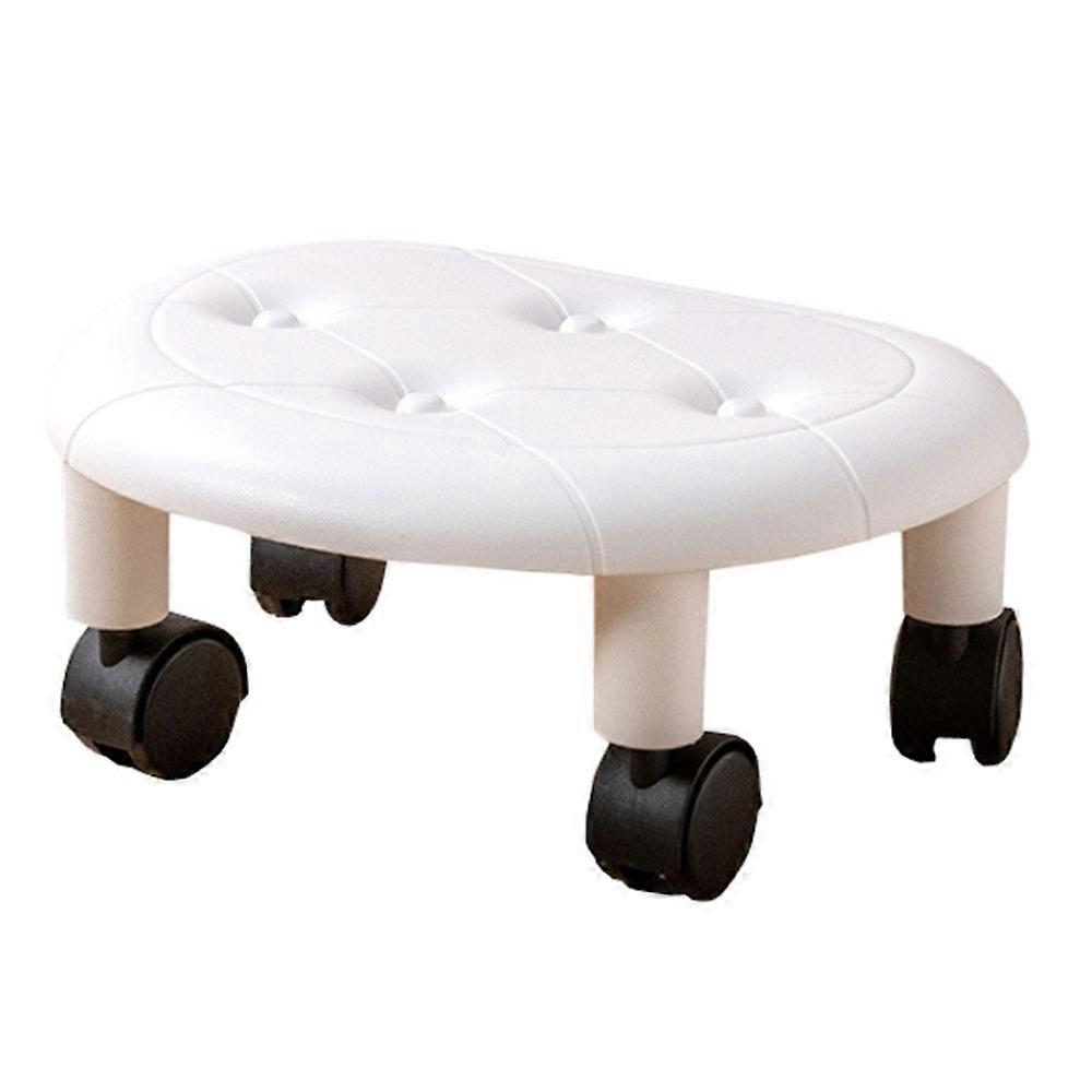 Plastic Low Stool Simple Home Bedroom Universal Wheels Small Stool