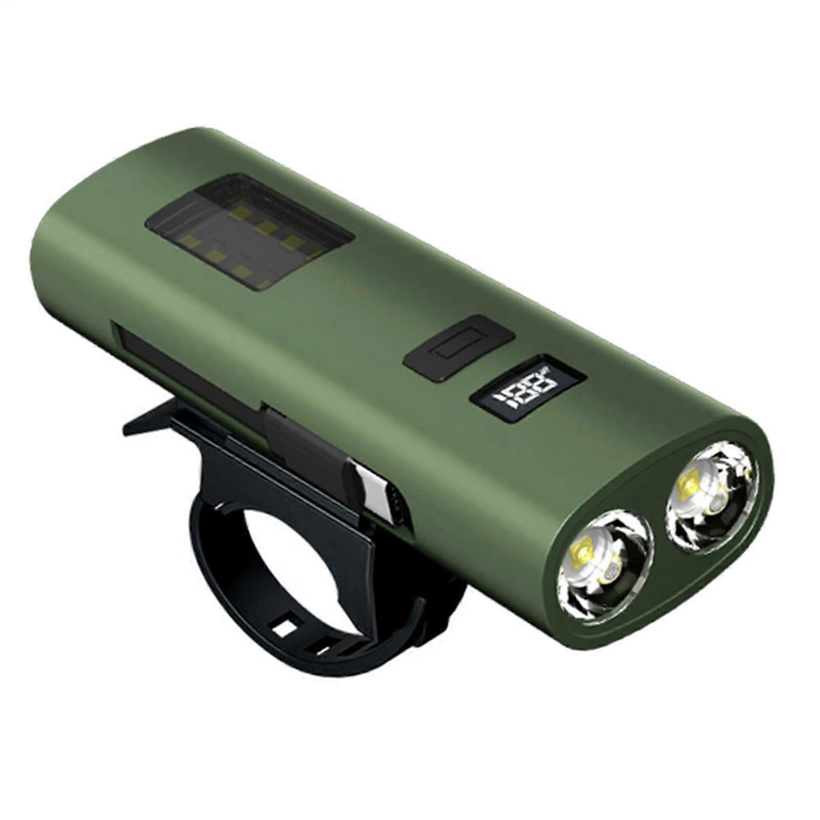 Cycle Light Bike Light Set 1800 mAh White/Red 3 Modes Waterproof Rechargeable Bicycle Headlights Wide Coverage