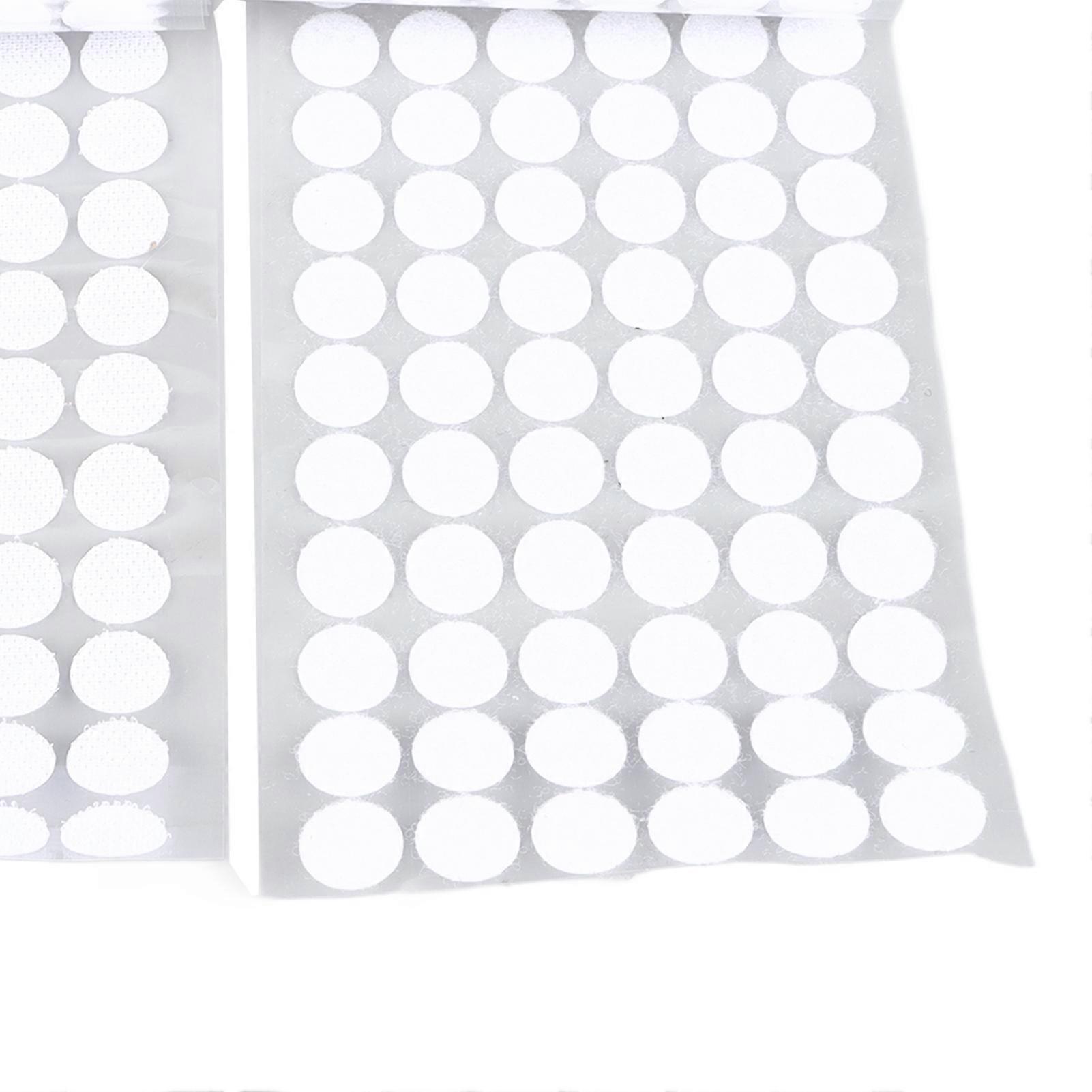 Circular Hook and Loop Long Lasting Strong Self Adhesive Dots Tapes Small Circle Dots Stickers Tapes White