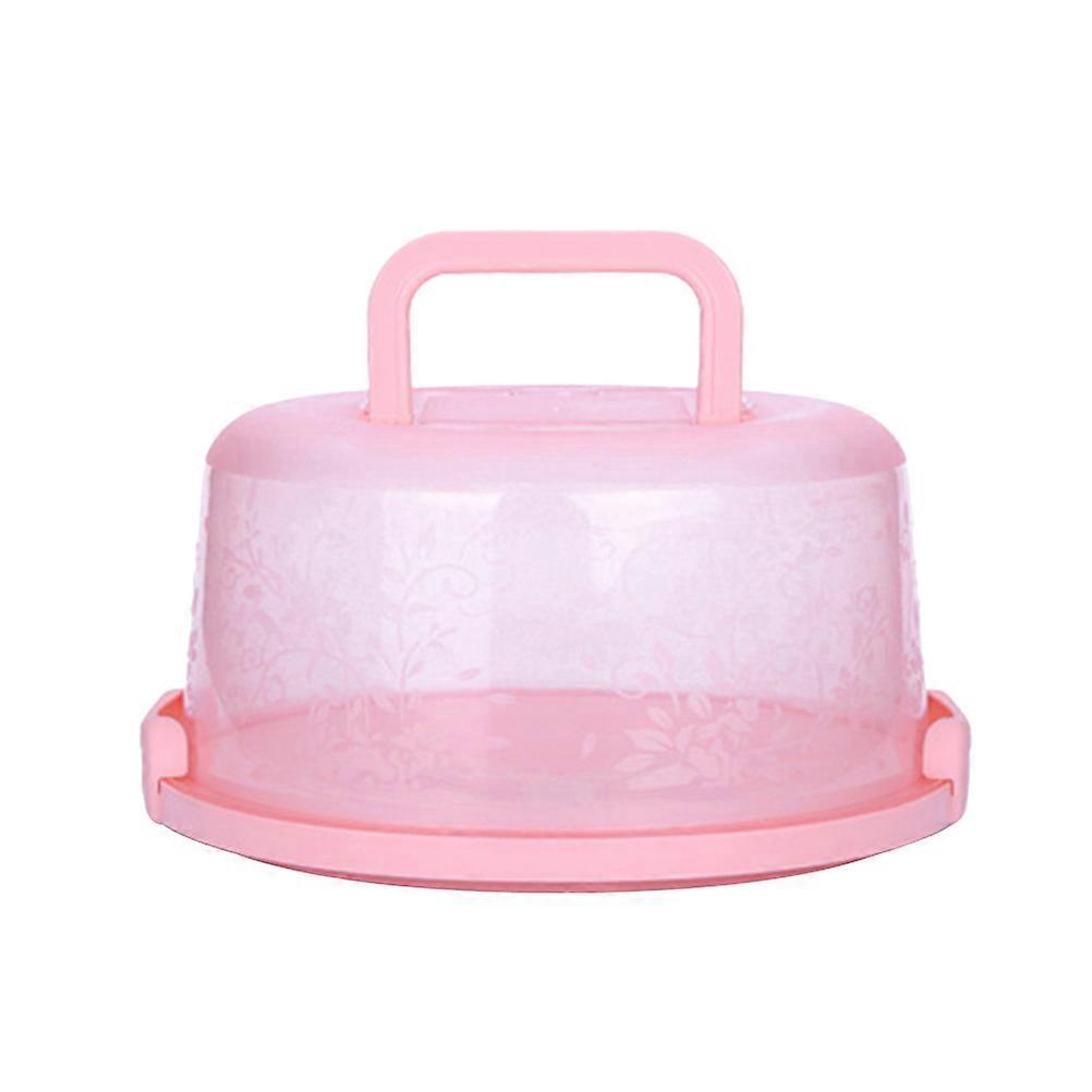 Food Crisper Plastic Cake Box Portable Storage for Breads Shops Rectangular 1Set