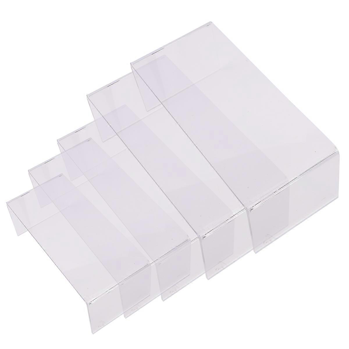 5PCS Acrylic U Shape Shoe Holder Display Stand, Large Transparent Shoe Shelf Rack for Store, Supermarket, Office & Home Use