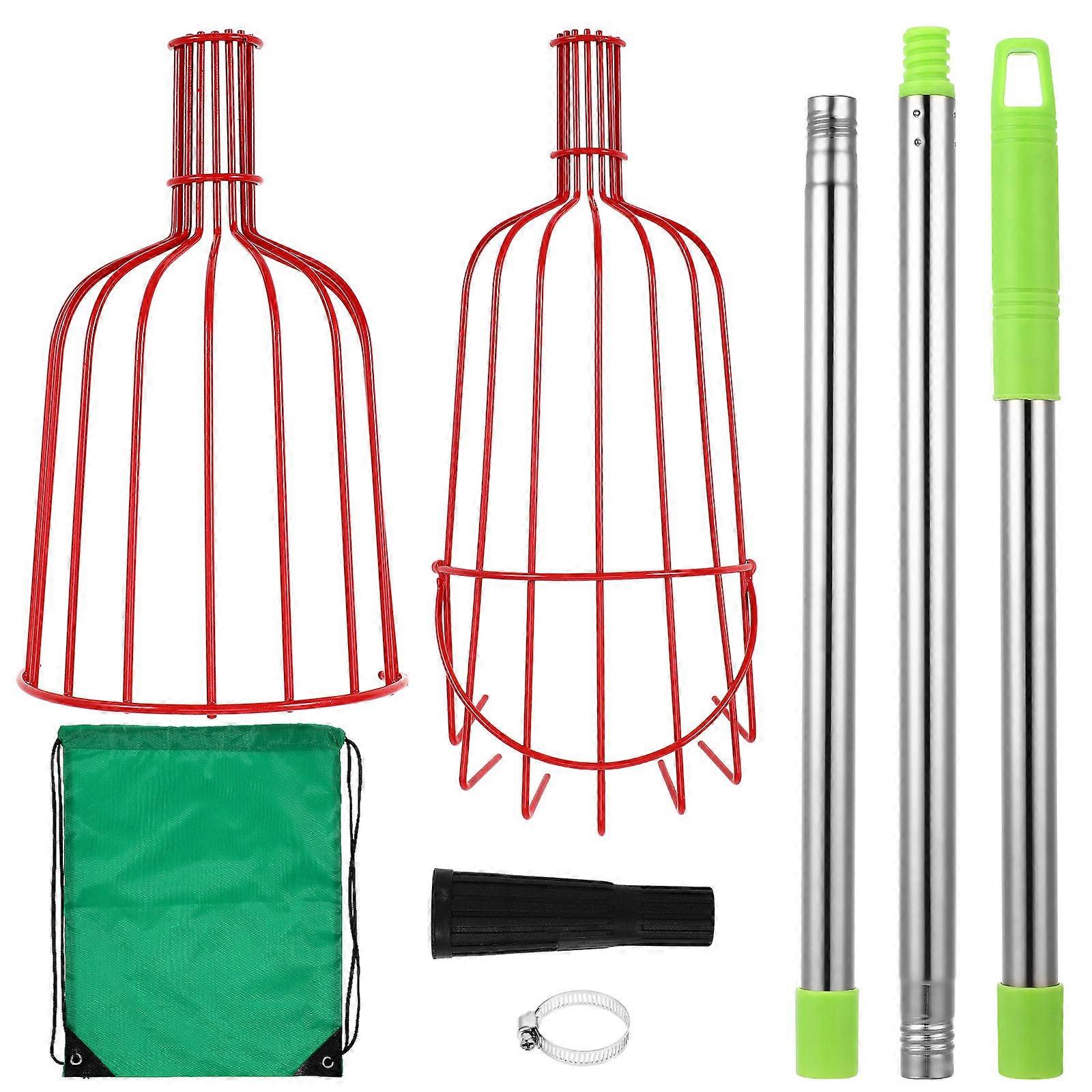 Adjustable Fruit Picker Sturdy Build Home Gardeners 47.2×6.3×6.3in 1 Set