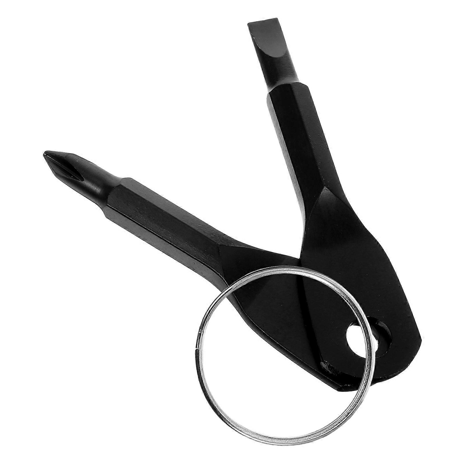 Mini Screwdriver Set Portable Tool Outdoor Activities Black Compact Shape 1Set