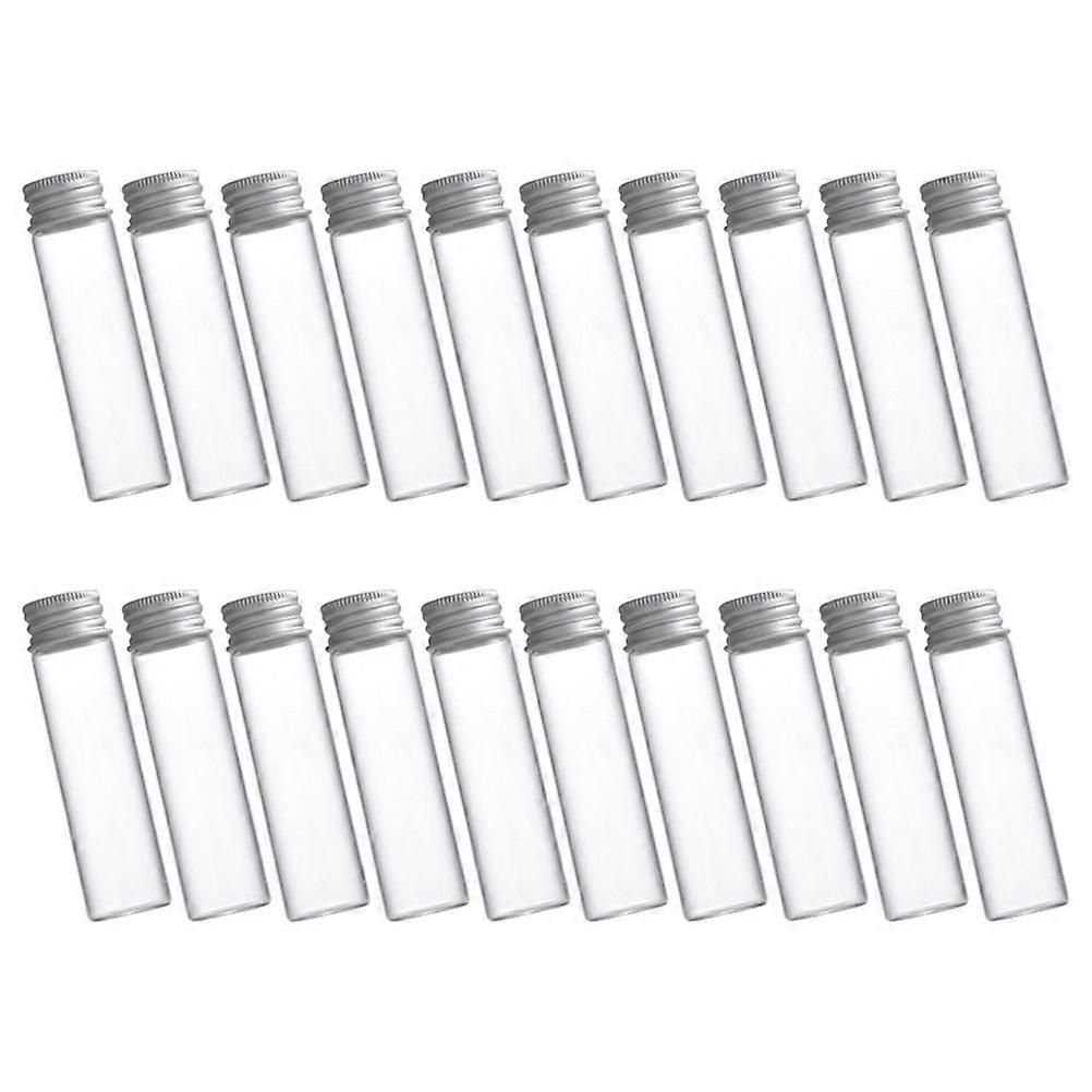 Clear Glass Sample Storage Bottles   Airtight Small Containers with Lids for Travel, Lightweight & Compact for Liquid & Powder Storage