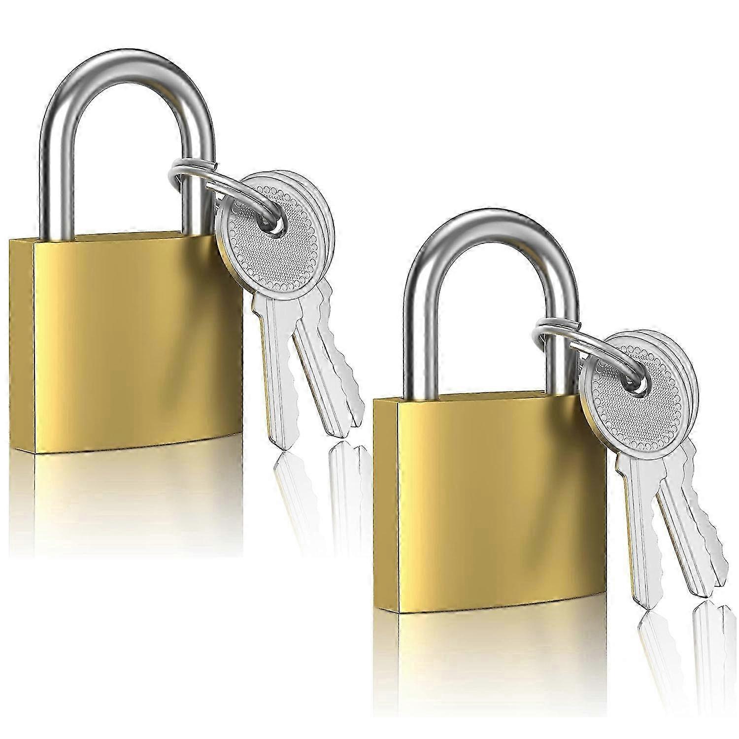 2025 Sticker -2pcs 30mm Small Padlock - Brass