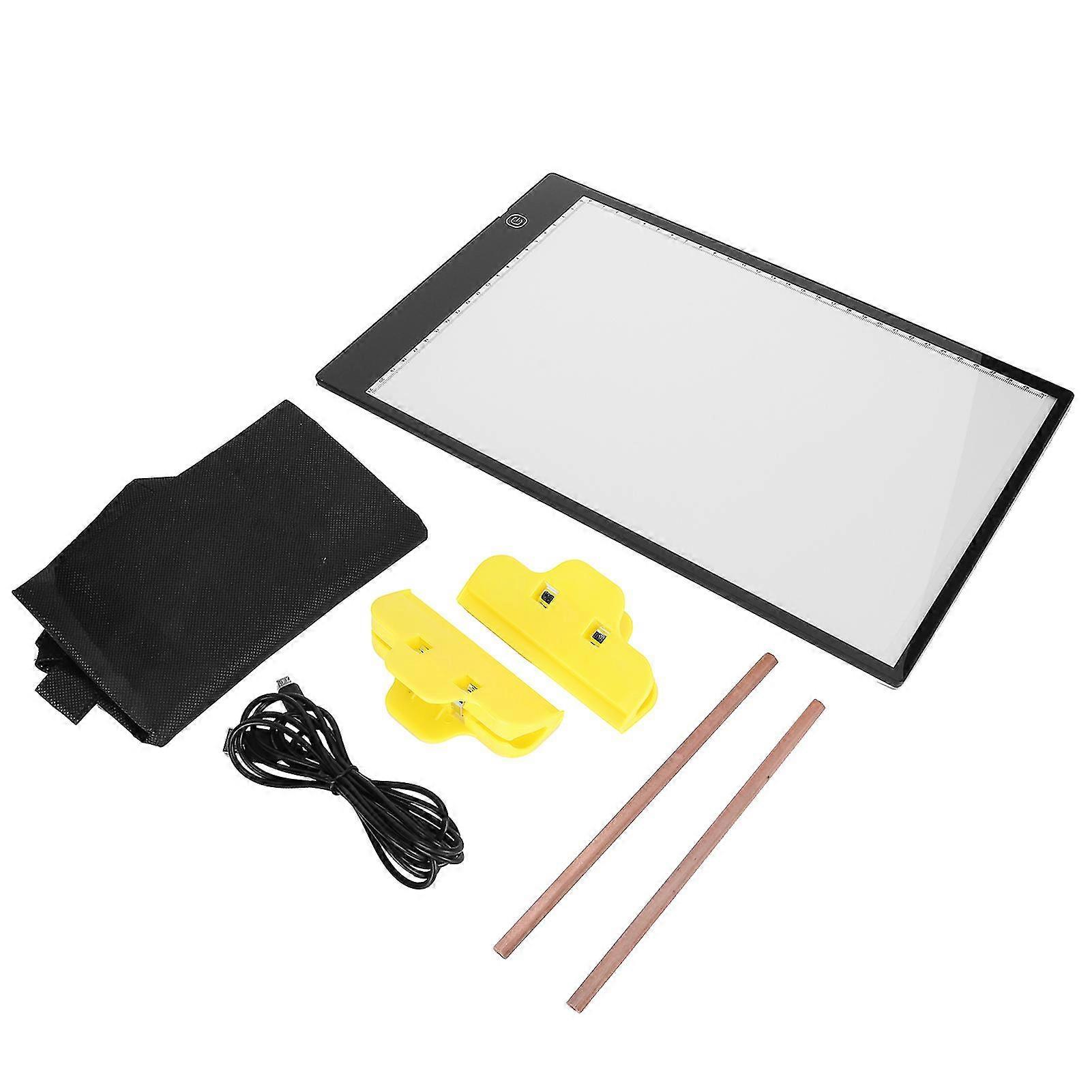 A4 LED Light Pad Adjustable High Brightness Tracing Dimmable USB Drawing Board Tool Set