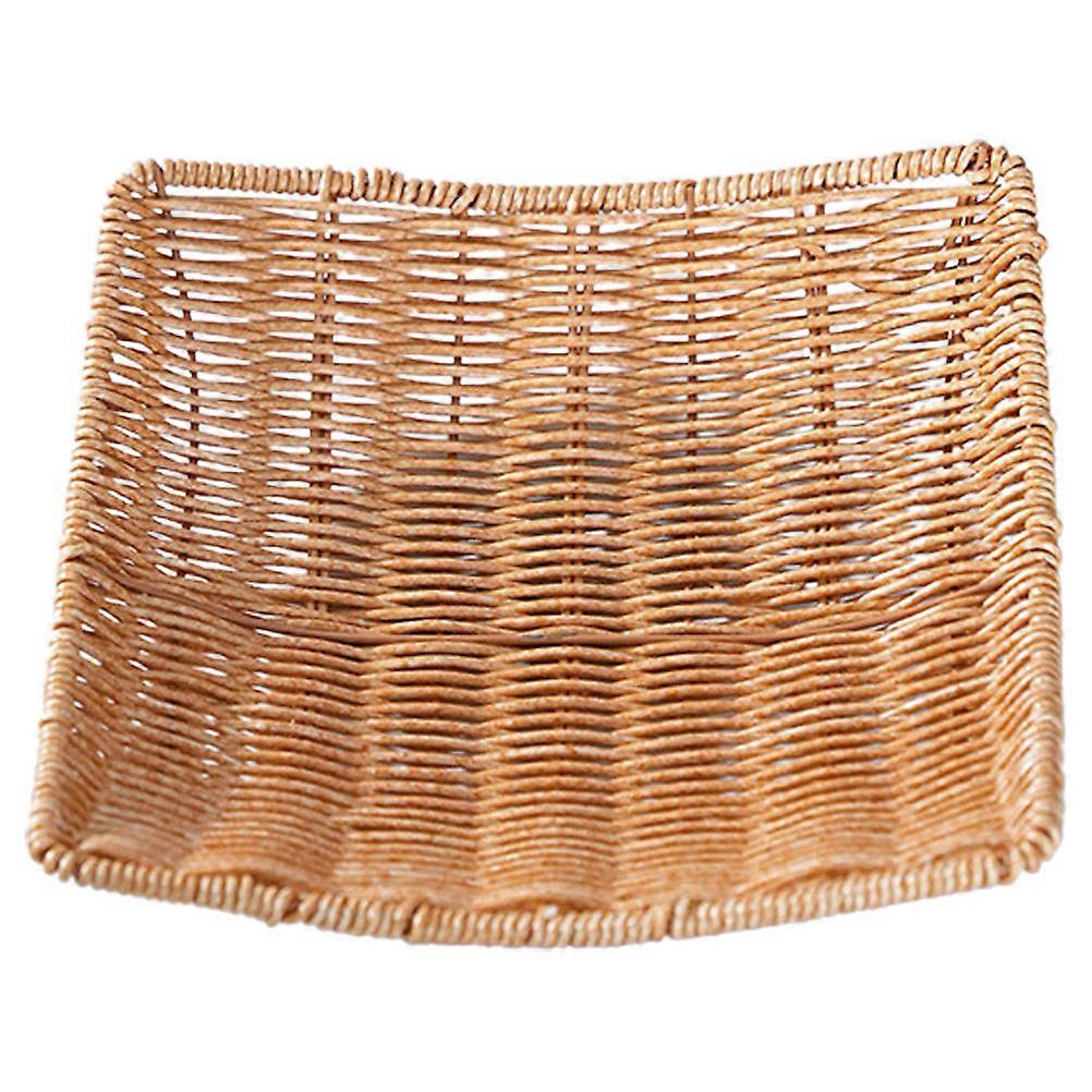 Khaki Woven Basket for Home with Ample Space and Design 7.5 inch