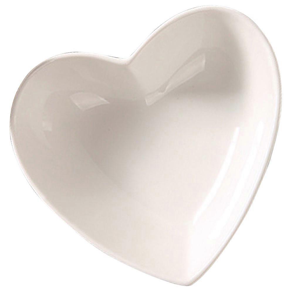 Heart Shaped Fruit Bowl Ceramic Kitchenware For Hotel 1Pcs