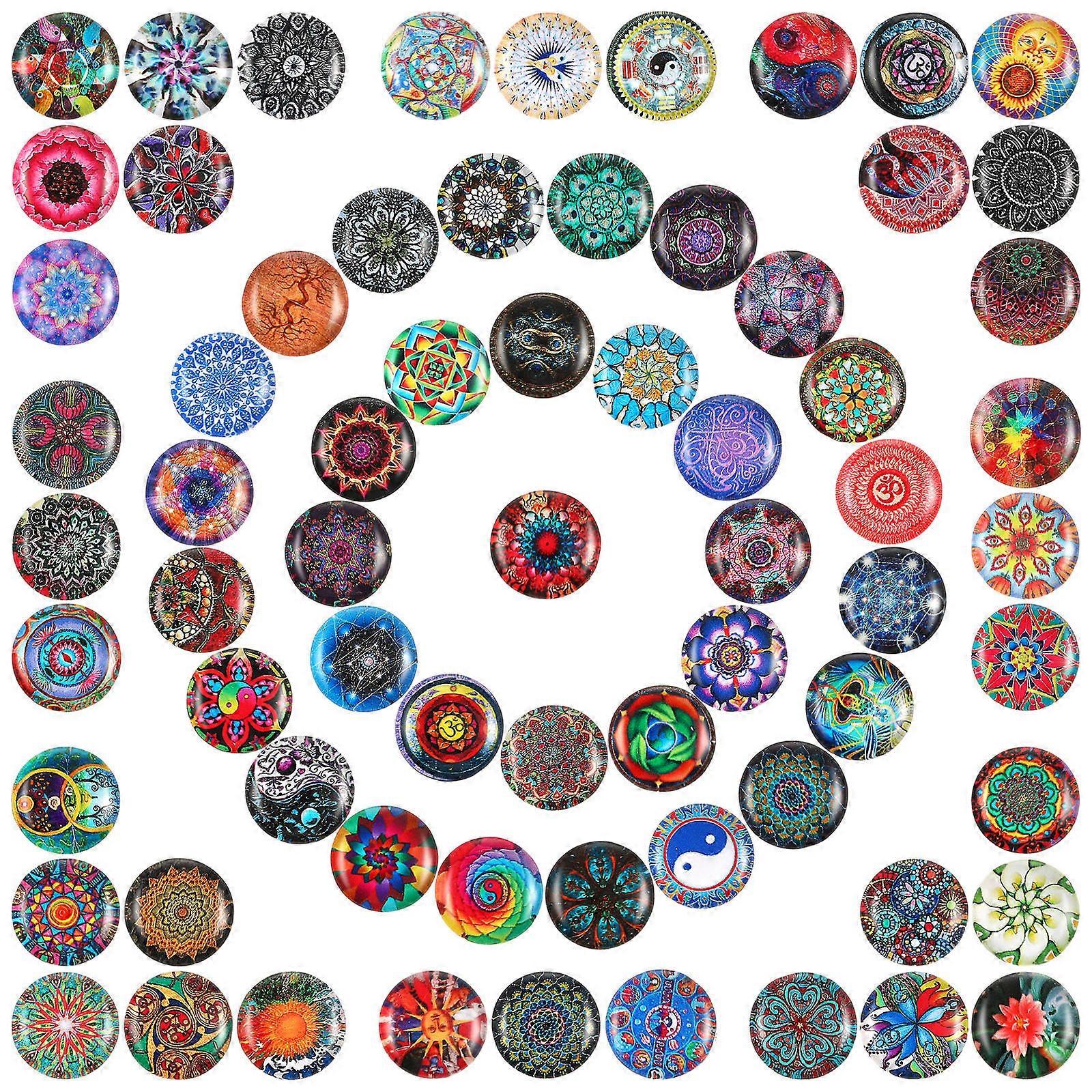 Τα μάρμαρα σχήματος θόλου 100 επίπεδα πίσω κεραμίδια χειροτεχνίας PC για τους καλλιτέχνες Ποικιλία χρώματος ιδανικό για τη διακόσμηση