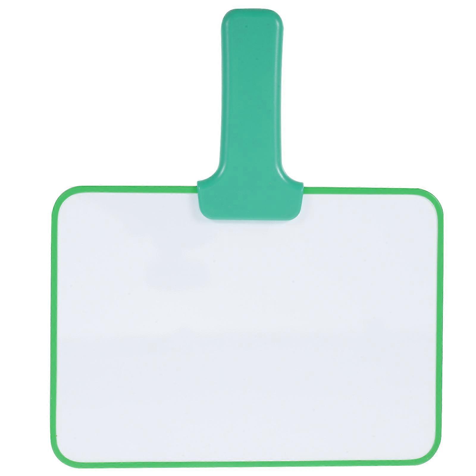 Dry Erase Paddles With Handle Portable White Board For Classroom Teaching Green 24.50X21.00X1.00CM 1Pack