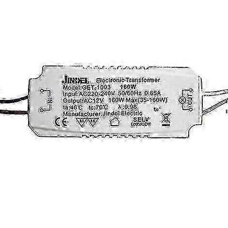 160W AC 230V to 12V Halogen Transformer Power Supply Converter for Jindel Get-1003 hwy
