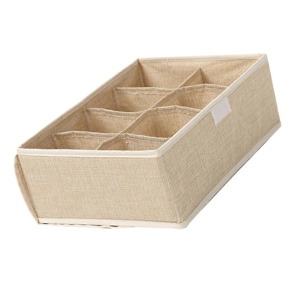 Cloth Underwear Organizer with Multi Compartments for Bras Socks and Accessories Khaki 1pc