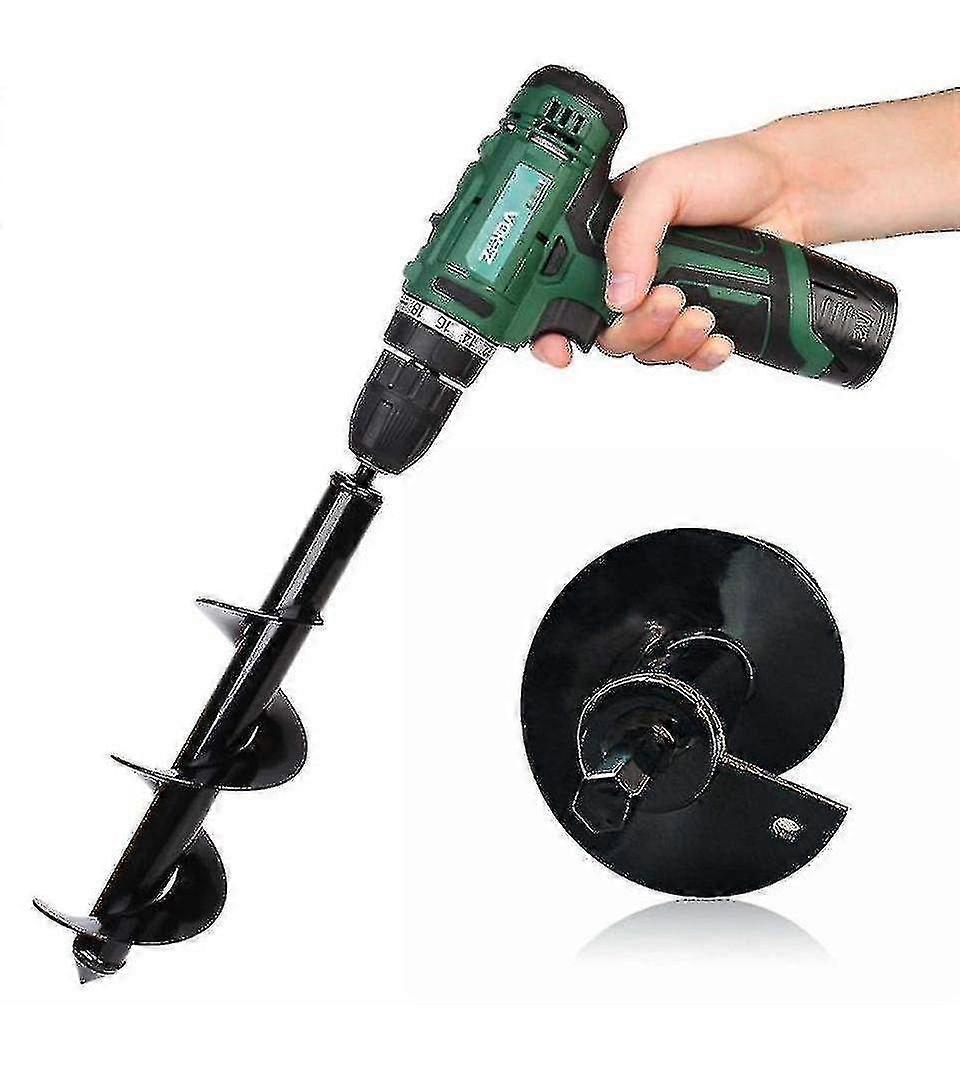 4 Sizes Garden Auger Drill Bit Tool - Spiral Hole Digger & Ground Drill for Efficient Planting & Earth Excavation