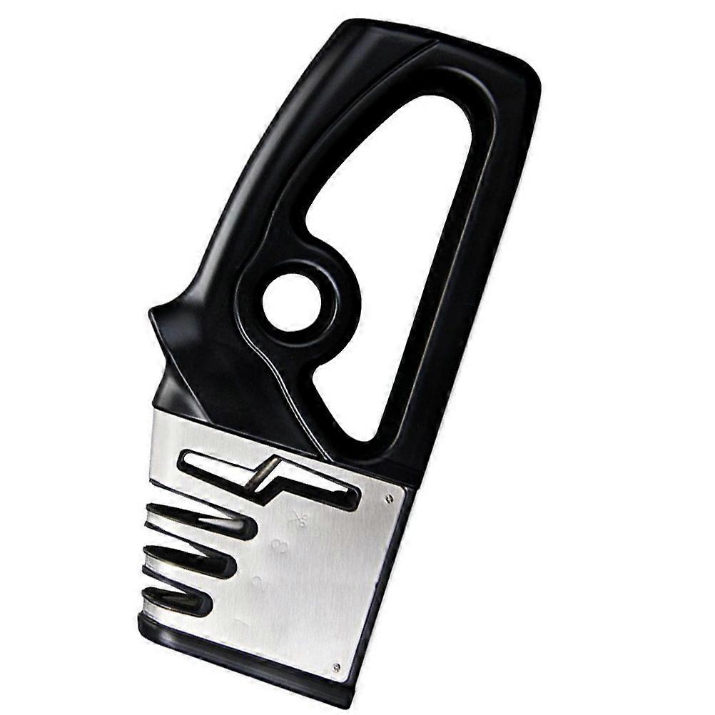 Kitchen Sharpener with Sturdy Grinding System, Slip Resistant Base and Comfortable Grip for Safe Home Use