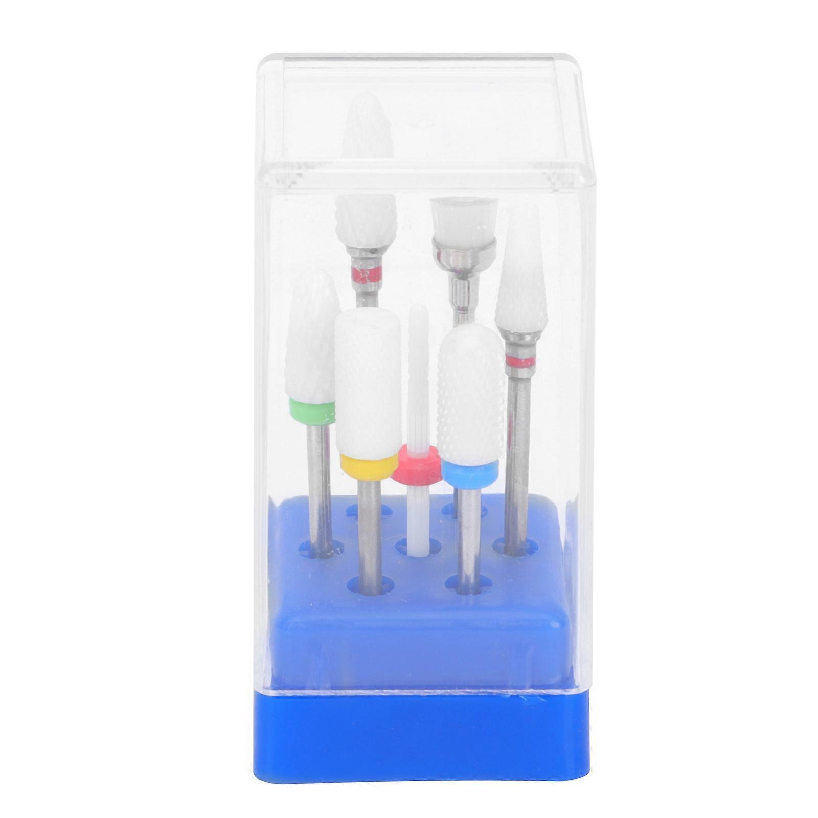 Durable Nail Grinding Bits Kit For Salon And Home Use Designed For Natural Nails 7 X Nail Drill Bit Tools