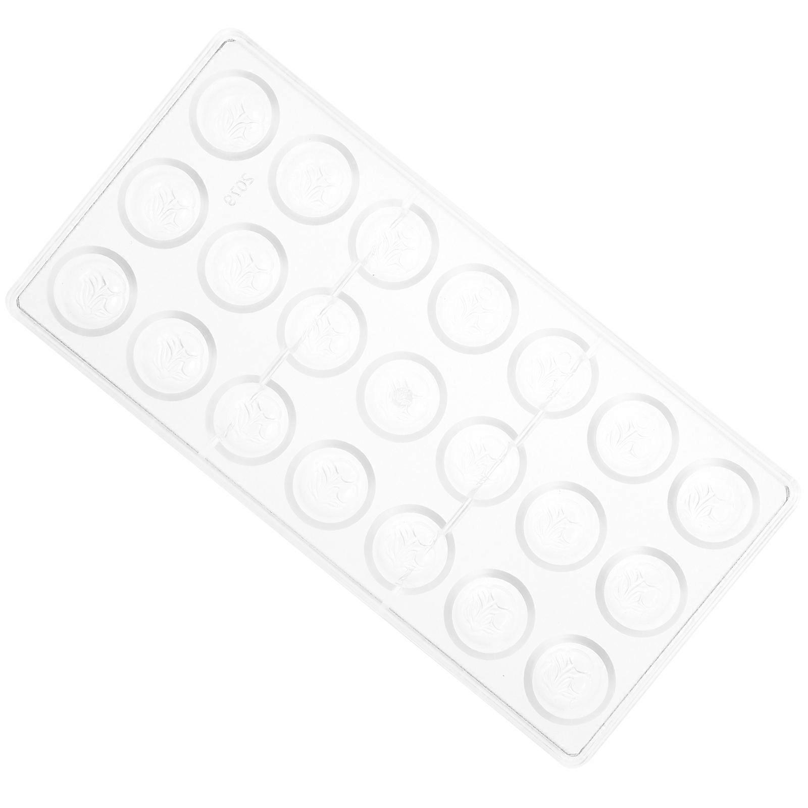 Transparent PE Chocolate Mold Tray for Kitchen Multigrid Candy Mold Easy to Clean and Demould 21 Grids