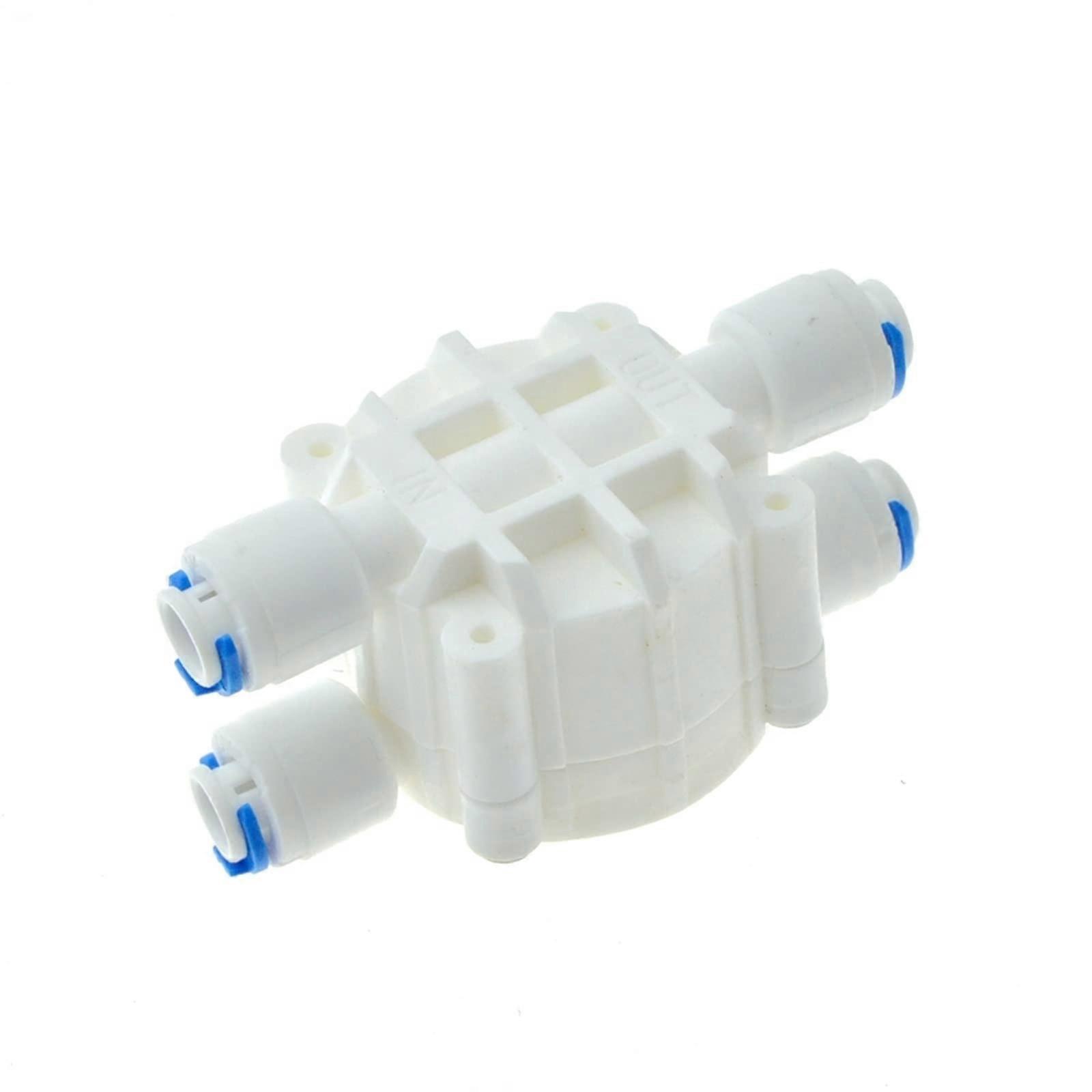 Reverse osmosis 4way valve 1/4' OD hose quickconnect membrane valve fitting for water purifier, pure water dispenser, 1 piece Ref: 2588