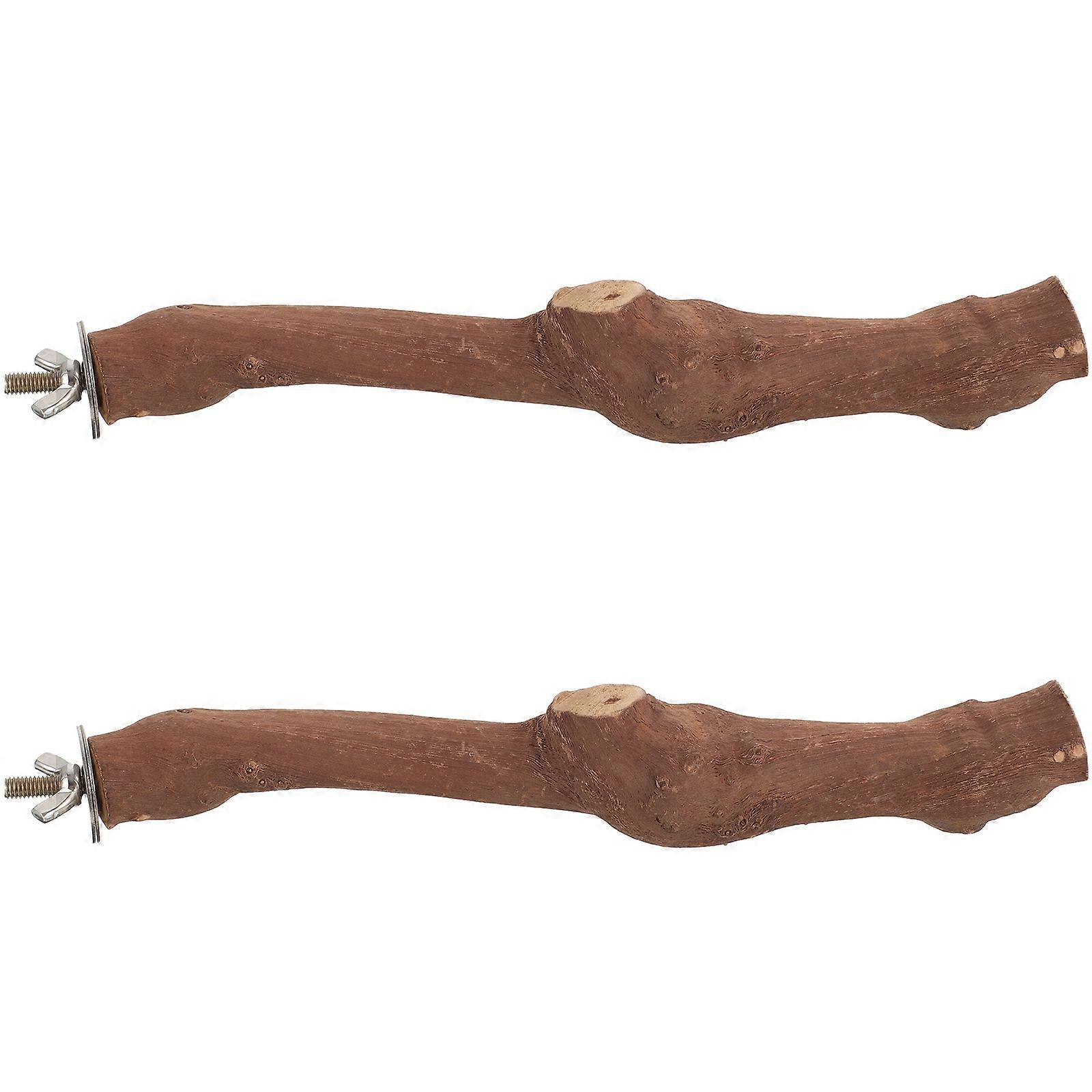 Grapevine Bird Perch for Small Birds Light Brown Natural Toy Increases Activity Space 2pcs