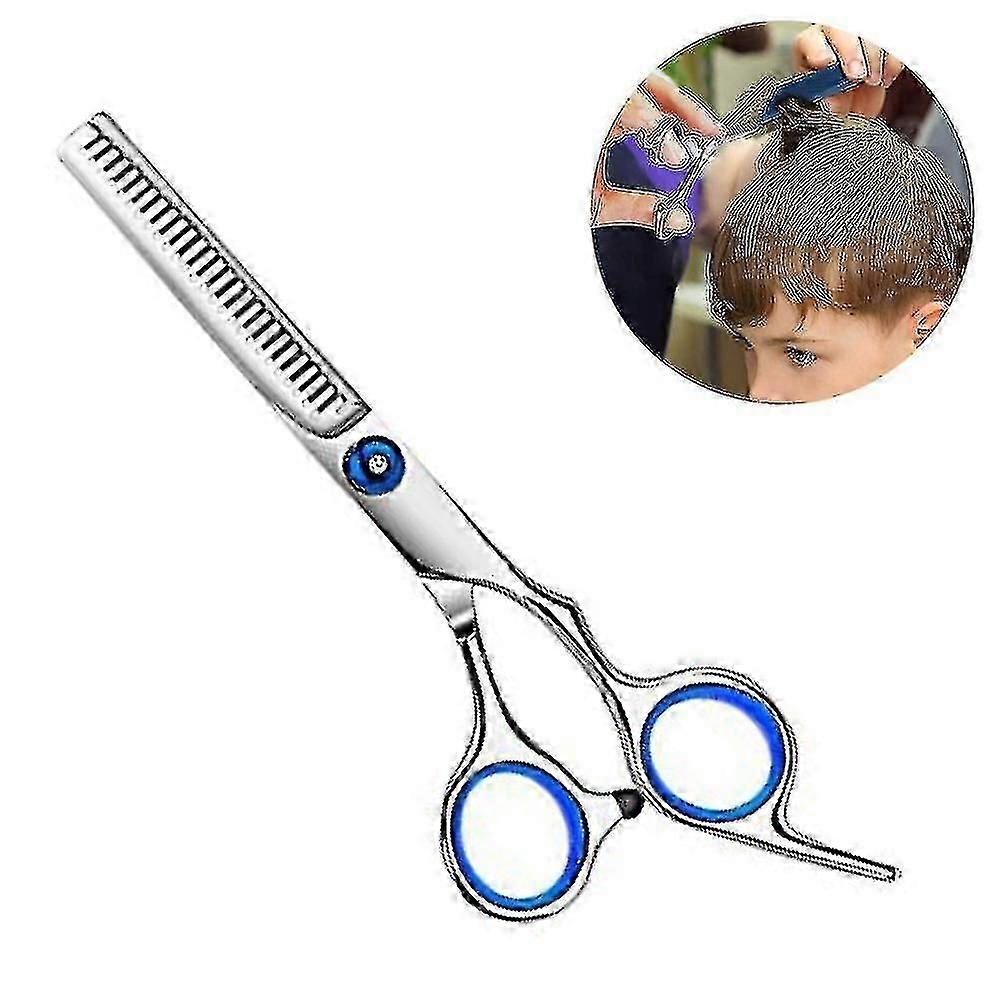 Hair Thinning Shears Professional Teeth Scissors With Adjustable Screw Barber Scissor For Texturizing Styling - Stainless Steel