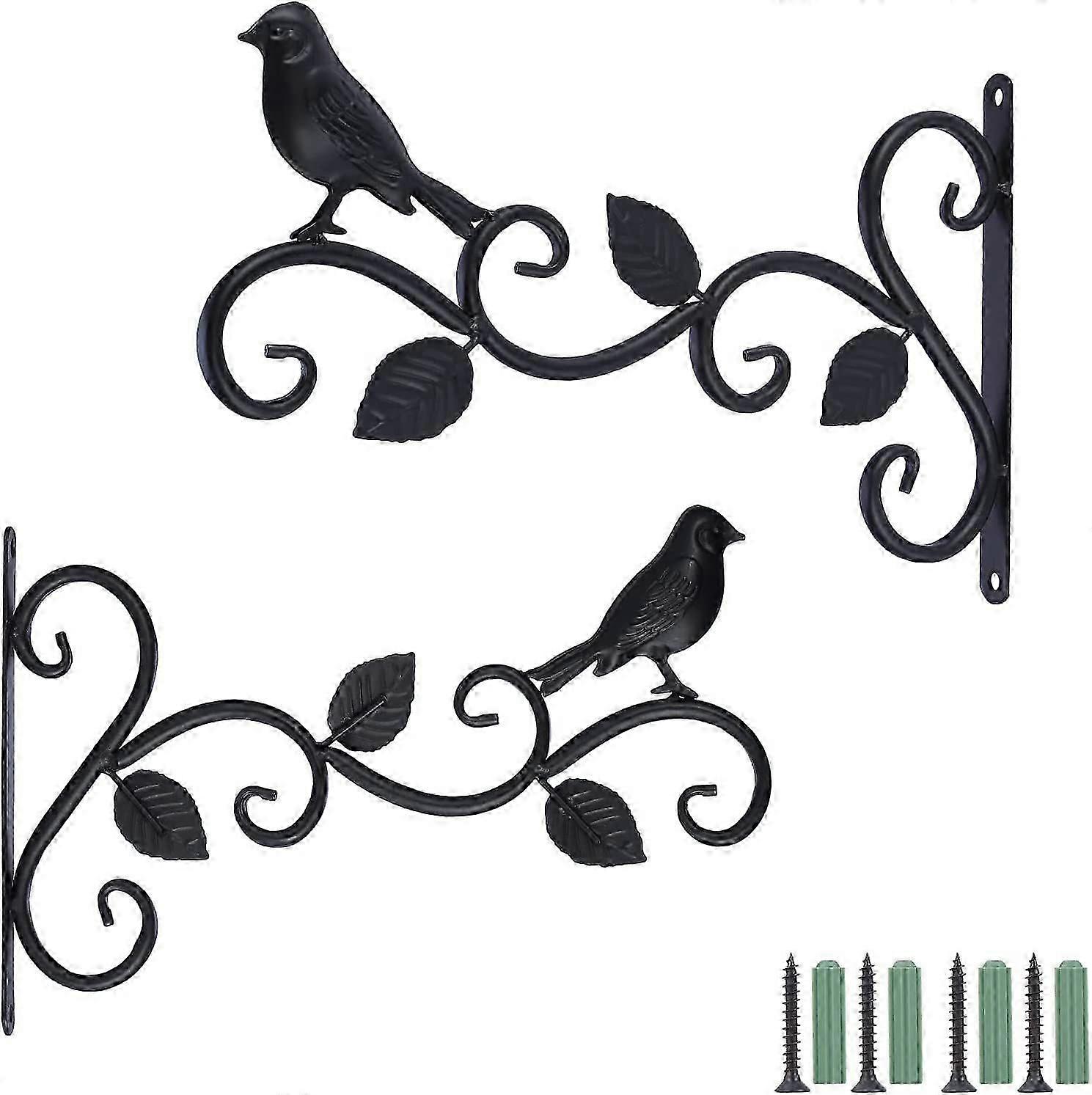 2 κρεμώντας κάτοχος καλαθιών πακέτων, 12 ίντσα ρετρό γάντζο τοίχων μετάλλων για τις κρεμώντας εγκαταστάσεις, φανάρια, τροφοδότες πουλιών