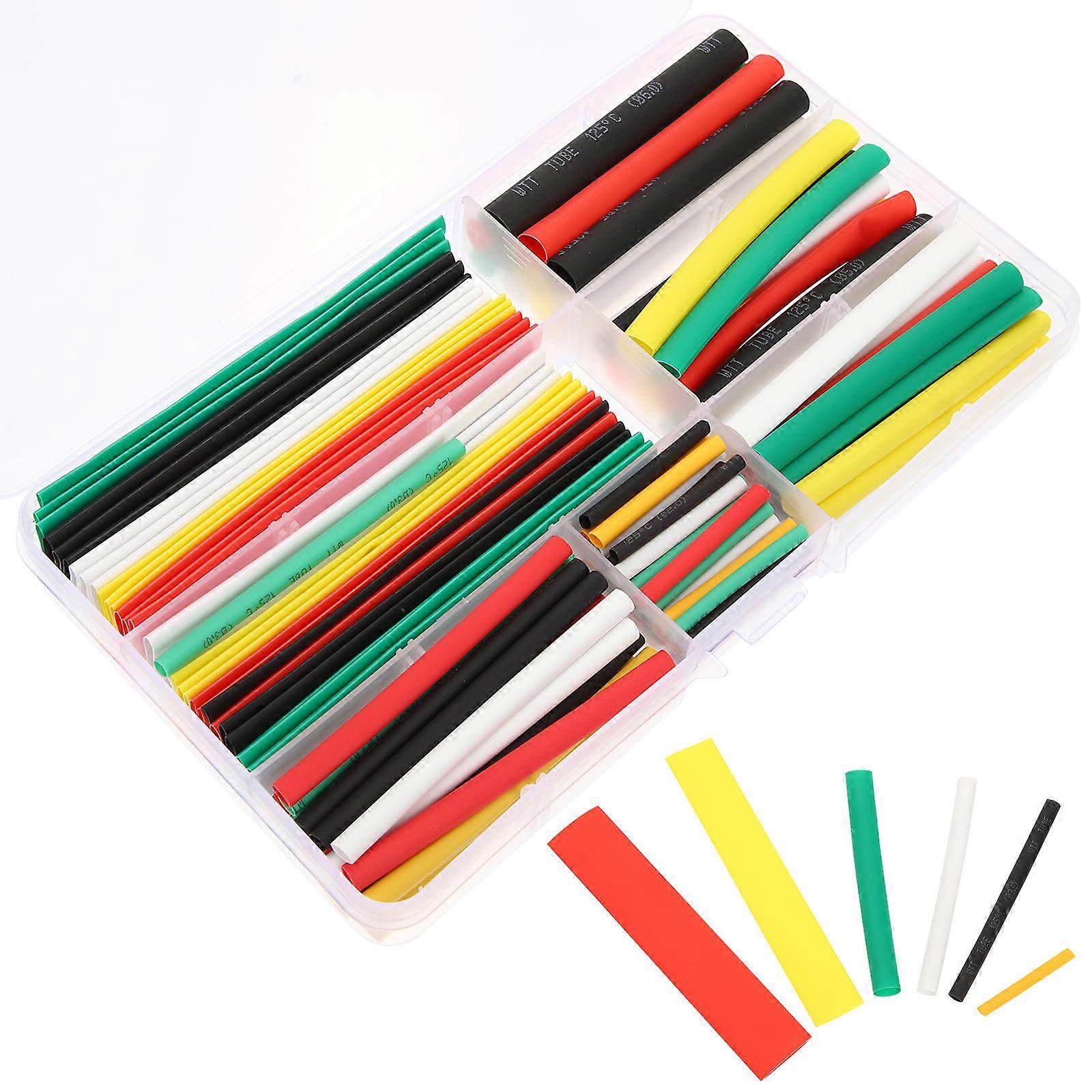 Heat Shrink Tubing Assorted Color Plastic Wrap for Home Use 1 Set