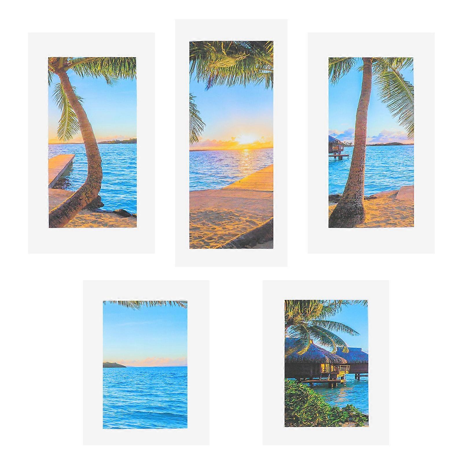 Modern Landscape Canvas Wall Art For Office Decor 1 Set Rectangular Design Seaview Picture