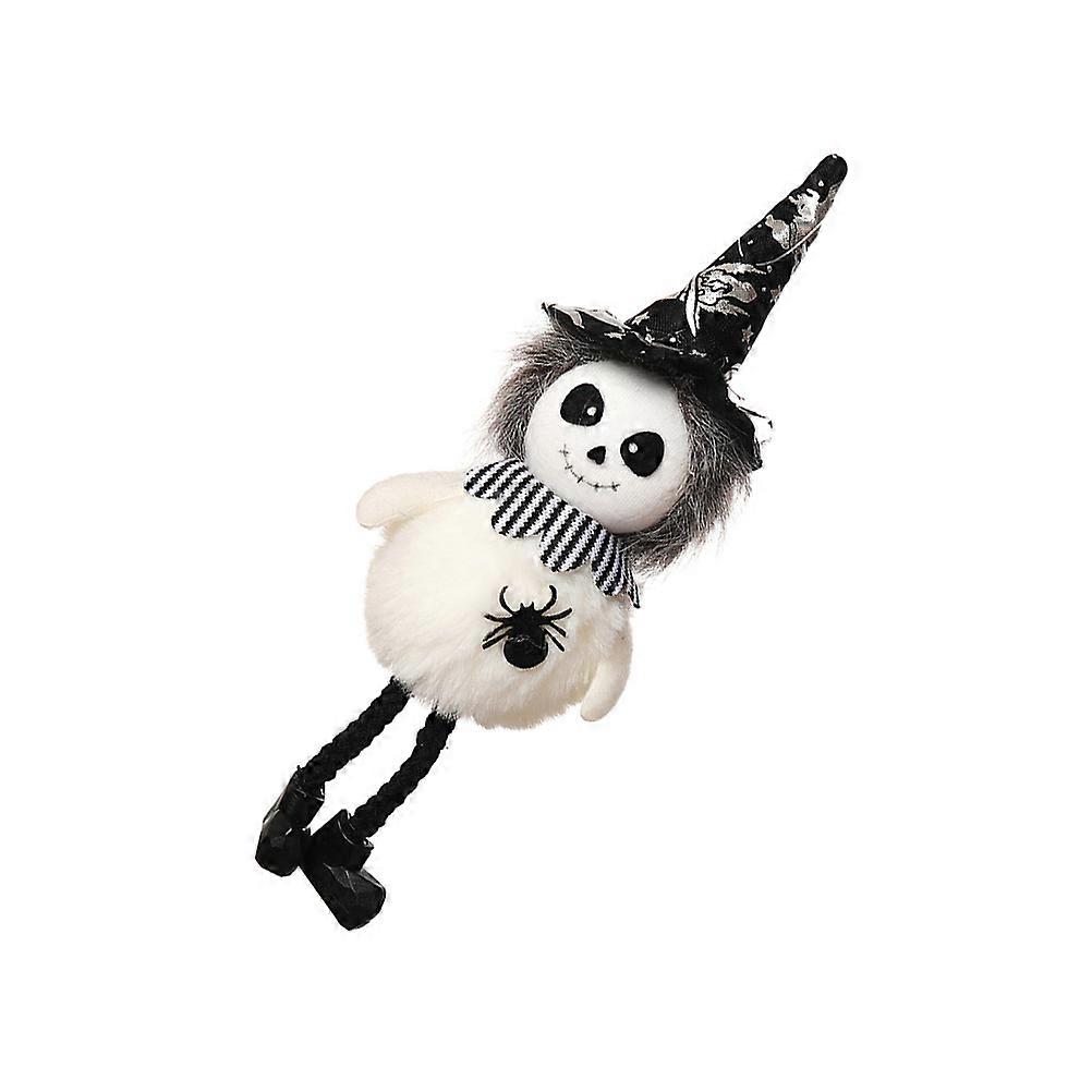 White Fabric Halloween Pendant Decoration For Parties Bars And Shops Featuring Witch Shape 1Set